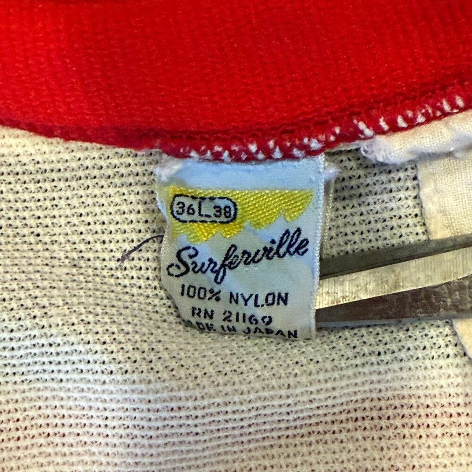 Other Surfville Vintage Men’s Swim Brief Red Striped Made in Japan Size US 32 / EU 48 - 5 Thumbnail