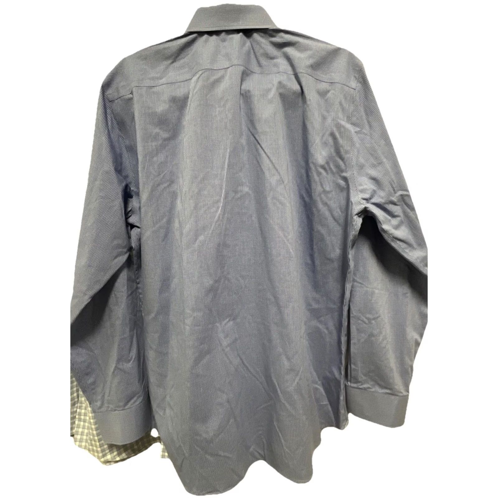 Banana Republic Banana Republic Grant Slim Fit Mens Size Large Check Stripe Shirts Size 42R - 7 Thumbnail
