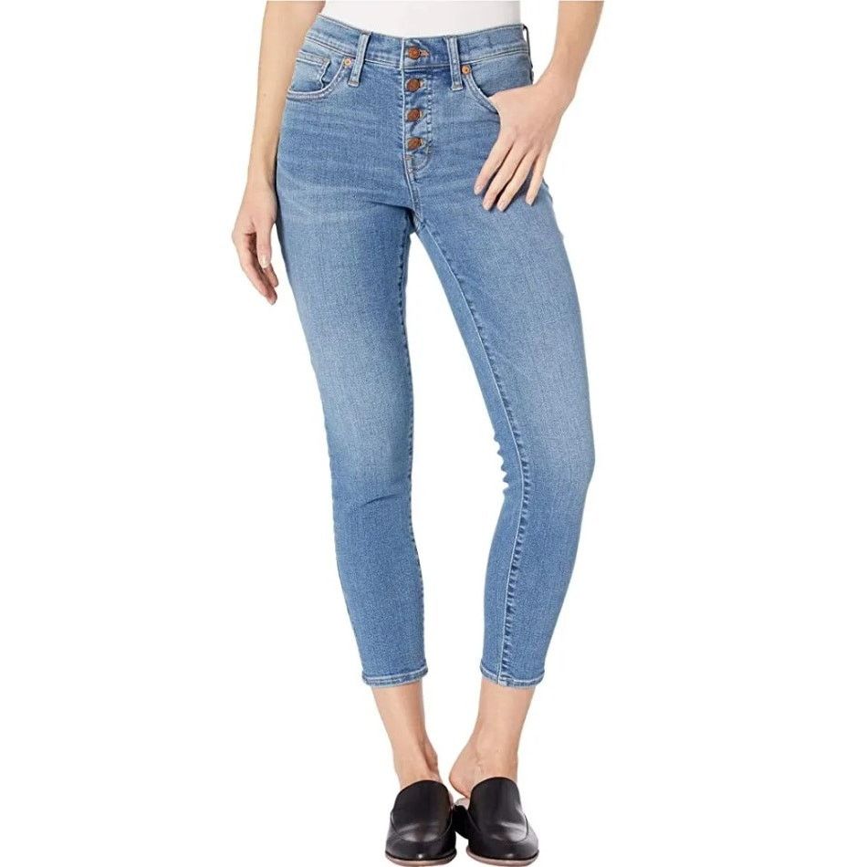 Madewell Madewell 9" Midrise Skinny Crop Light Wash Jeans 27 Size 27" / US 4 / IT 40 - 1 Thumbnail
