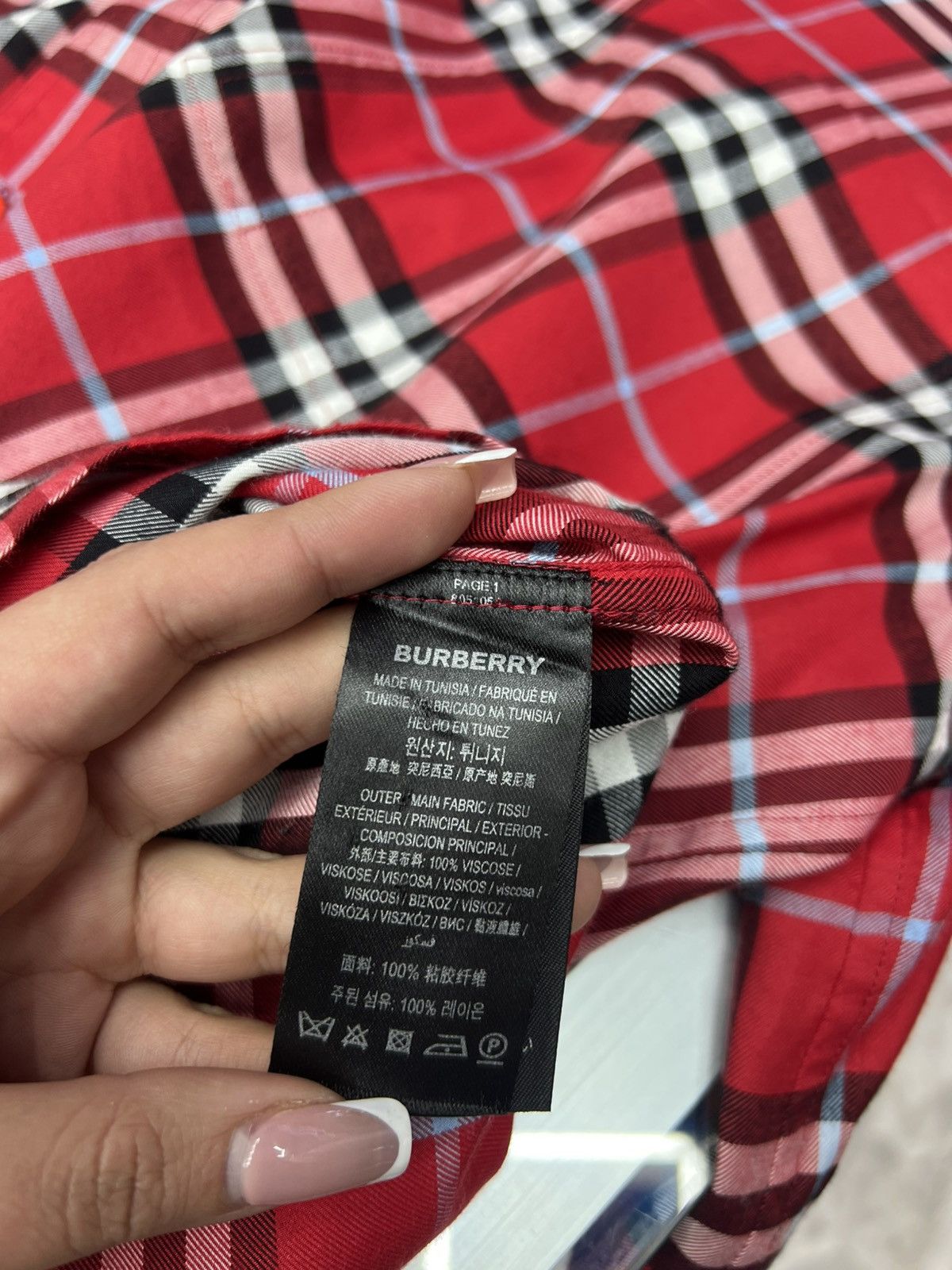 Burberry Burberry Red Stripe Button Up Tee Size US S / EU 44-46 / 1 - 8 Thumbnail