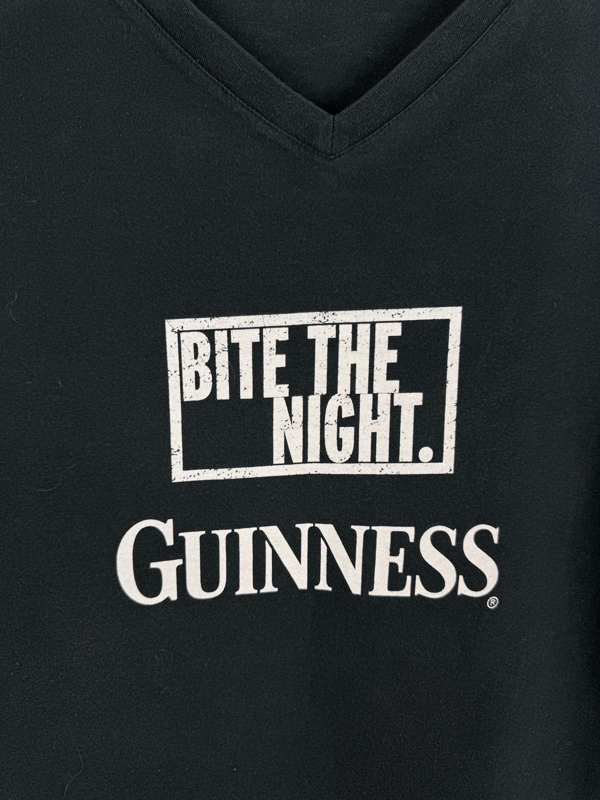 Vintage Guinness vintage Bite The Night double side tee shirt jts Size US M / EU 48-50 / 2 - 7 Thumbnail