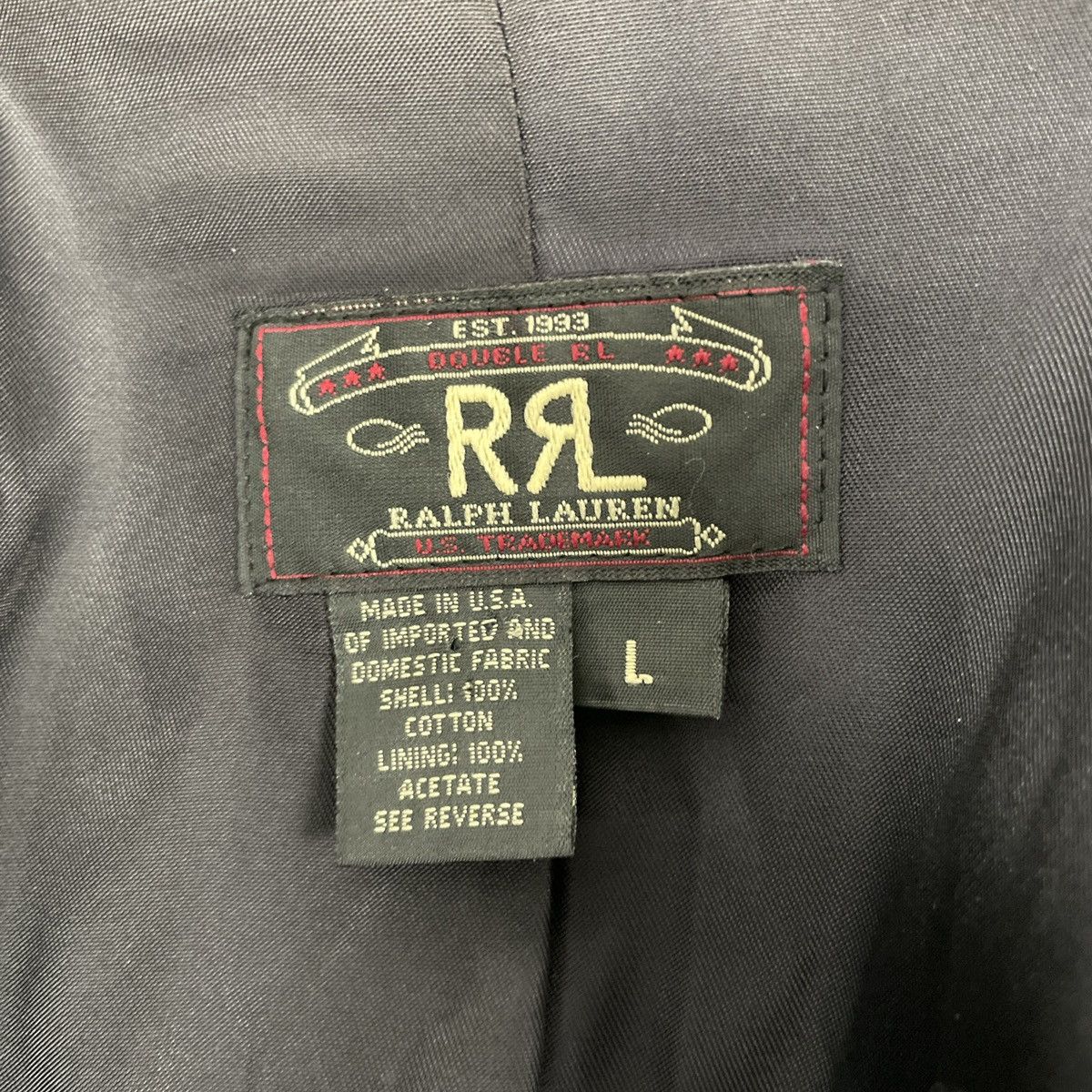 RRL Ralph Lauren × Vintage Ticket Pocket Velvet Smoking Jacket Size 44R - 9 Thumbnail