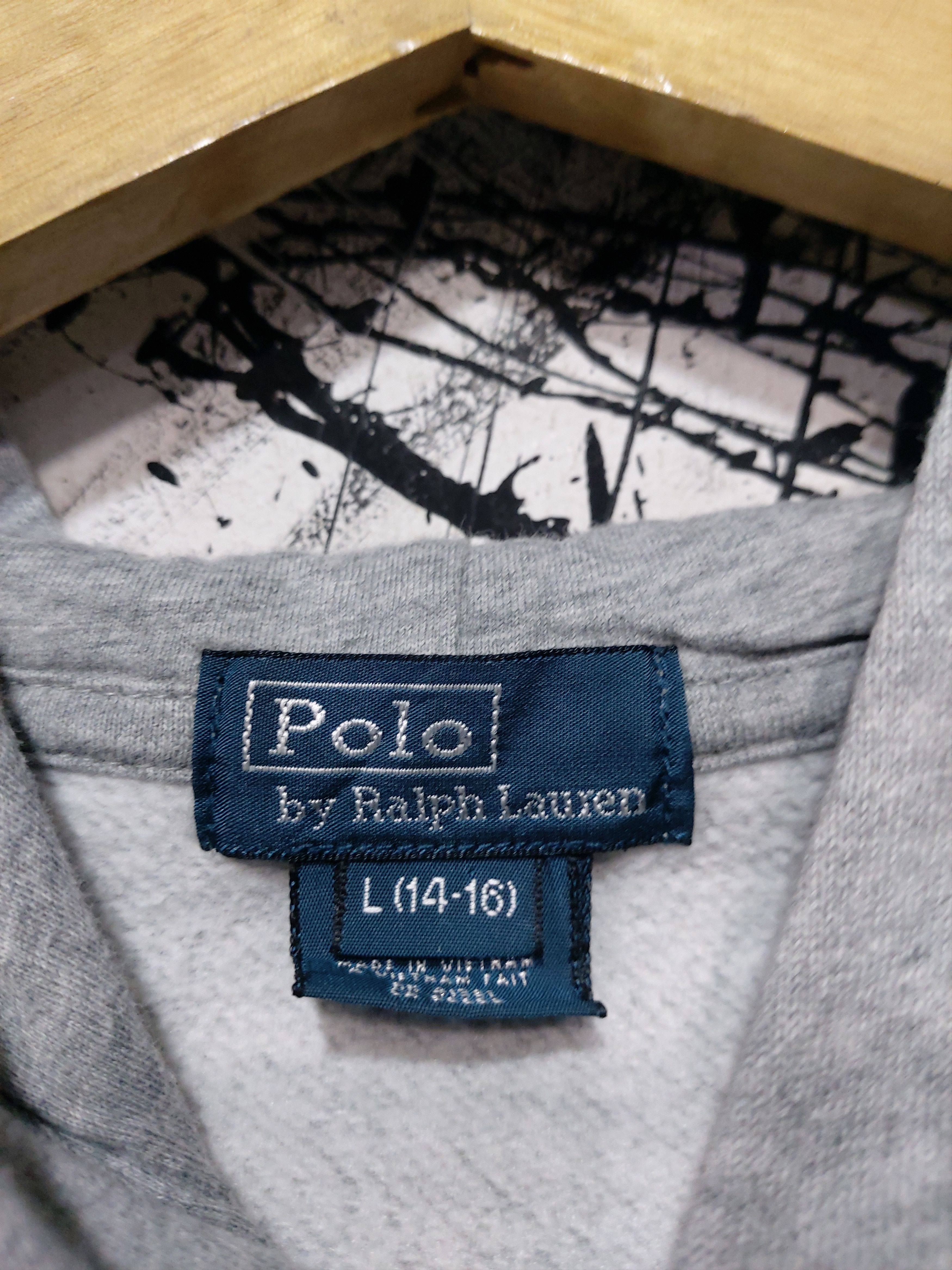 Polo Ralph Lauren VINTAGE POLO RALPH LAUREN USA FLAG LOGO HOODIE Size US L / EU 52-54 / 3 - 4 Thumbnail