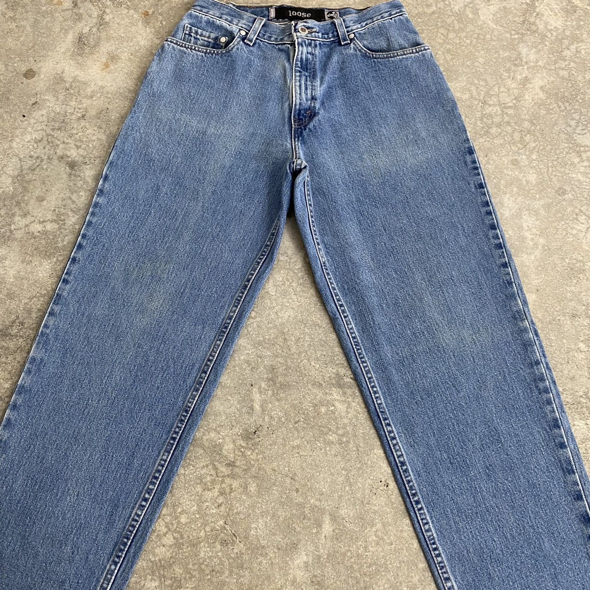 Levi's Vintage 1999 Levis Silvertab Washed Blue Loose Jeans Size US 28 / EU 44 - 3 Thumbnail