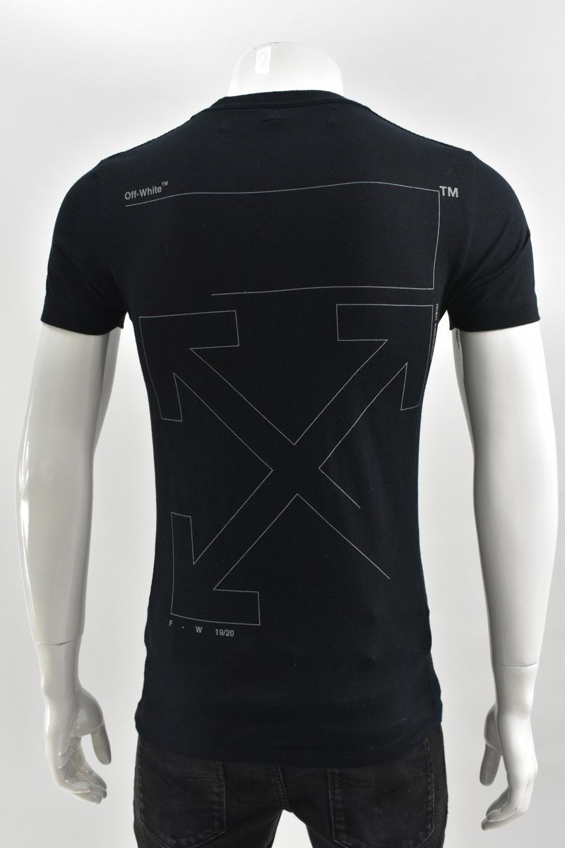 Off-White OFF-White black t-shirt 2019-20 VIRGIL Abloh size XXS Size US XXS / EU 40 - 3 Thumbnail