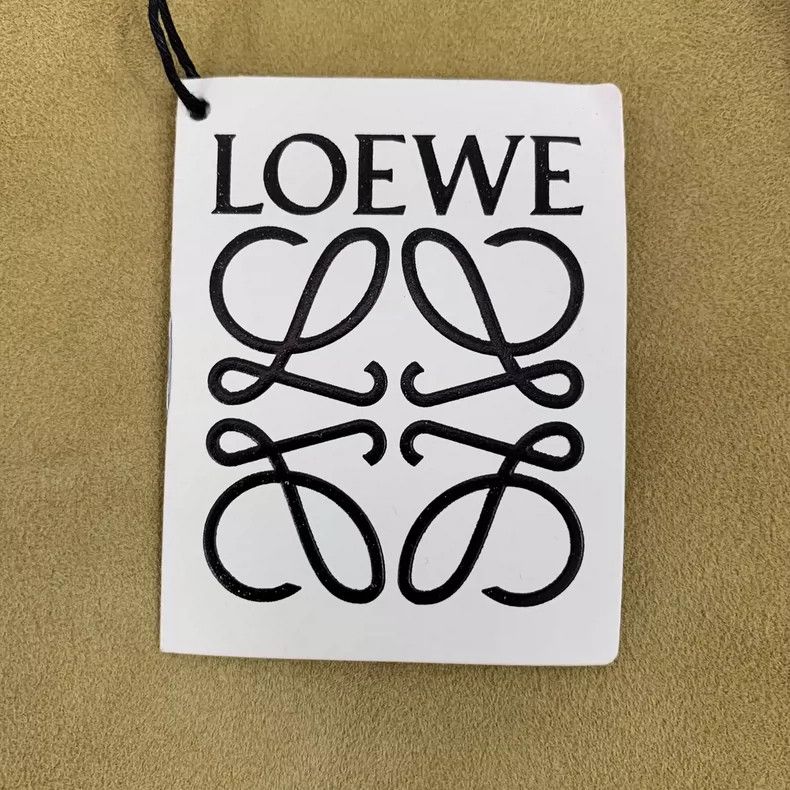 Loewe Loewe Brown and yellow logo embossed suede round neck long Size S / US 4 / IT 40 - 7 Thumbnail