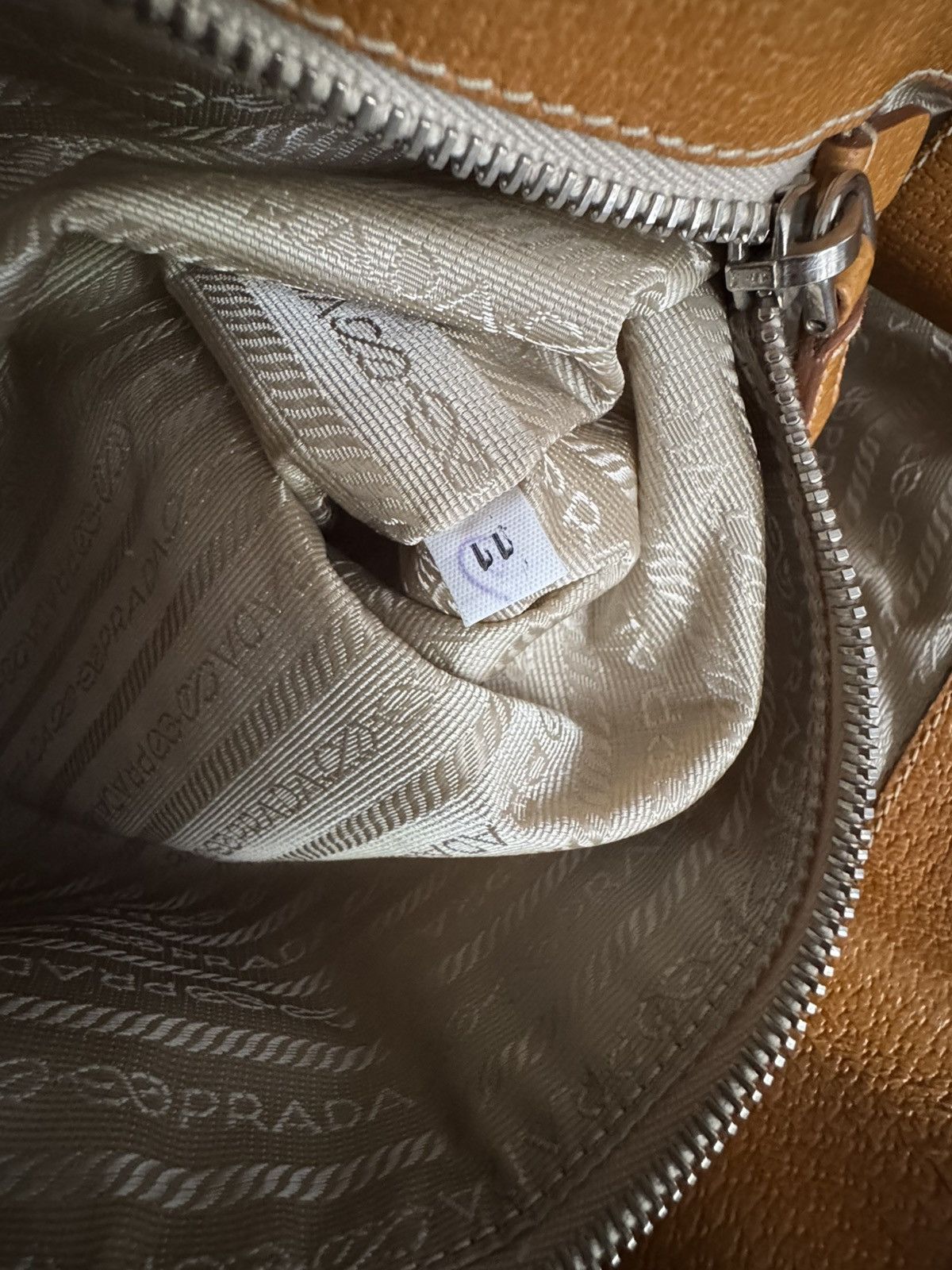 Prada × Vintage Vintage Prada Totebag Pocket Canvas Leather Size ONE SIZE - 24 Thumbnail