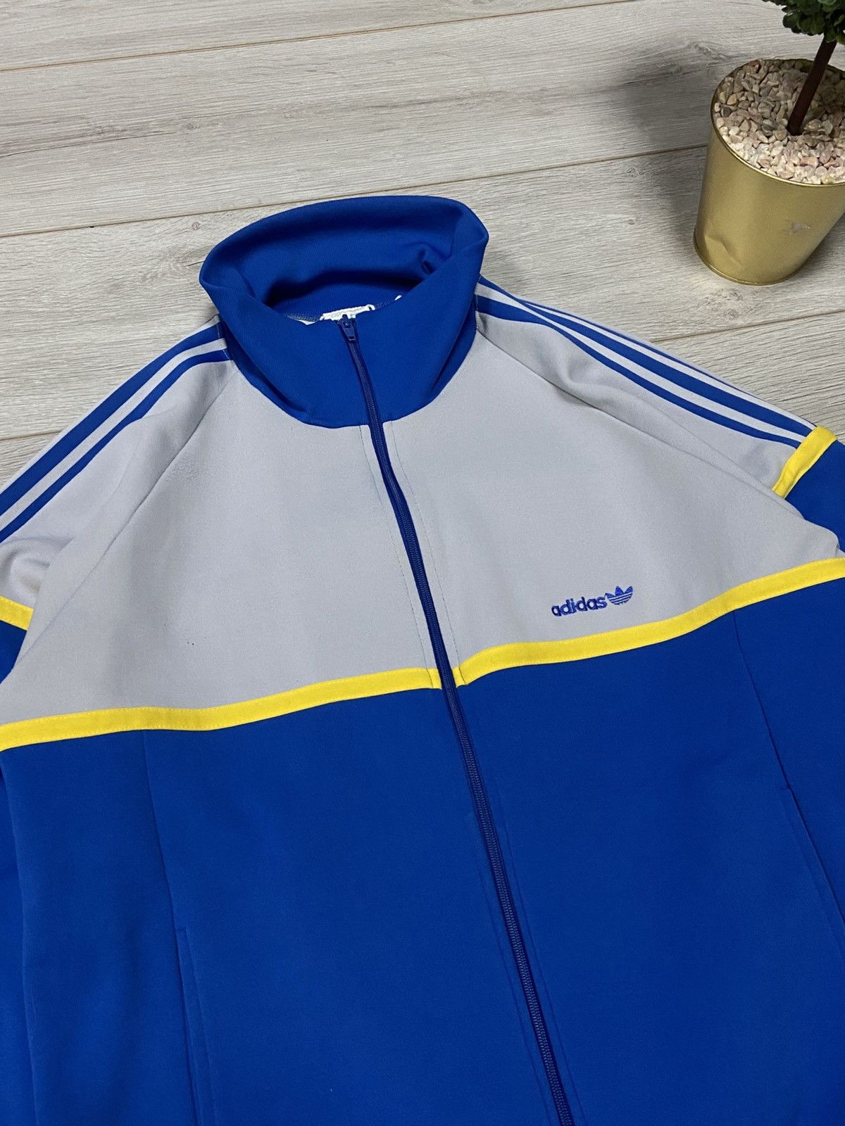 Adidas Adidas Korea vintage track jacket zip stripes Size US L / EU 52-54 / 3 - 7 Thumbnail