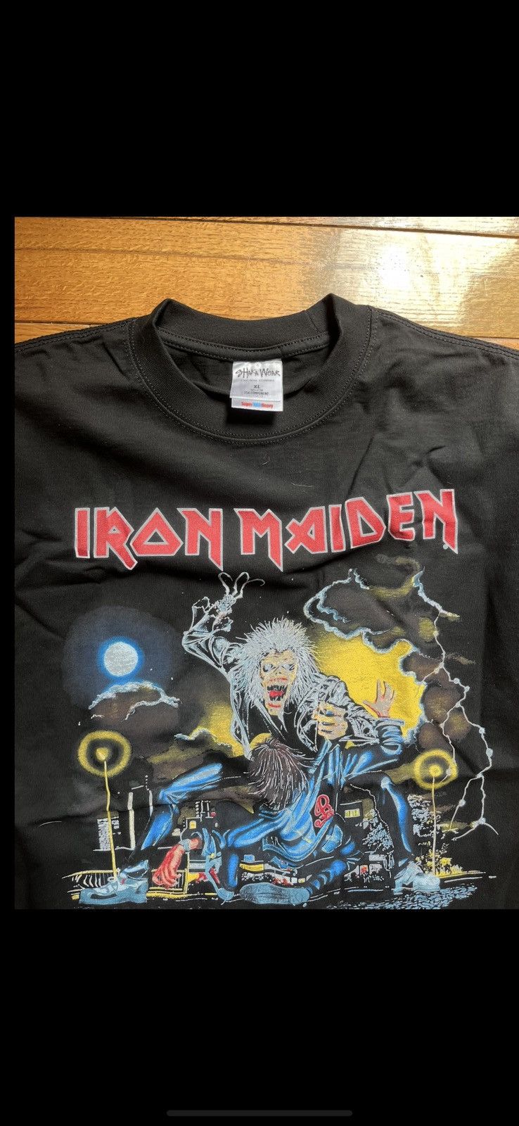 Iron Maiden *Rare* Iron Maiden No Prayer On The Road 1991 Tour Shirt XL Size US XL / EU 56 / 4 - 2 Thumbnail