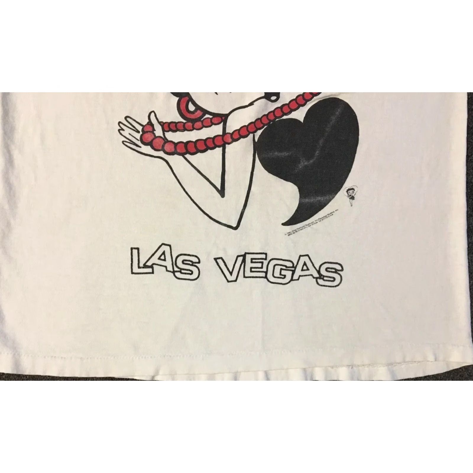 Vintage Vtg 90s Betty Boop Faded Las Vegas Shirt L Single Stitch Cartoon Funny TV Grunge Size US L / EU 52-54 / 3 - 5 Thumbnail