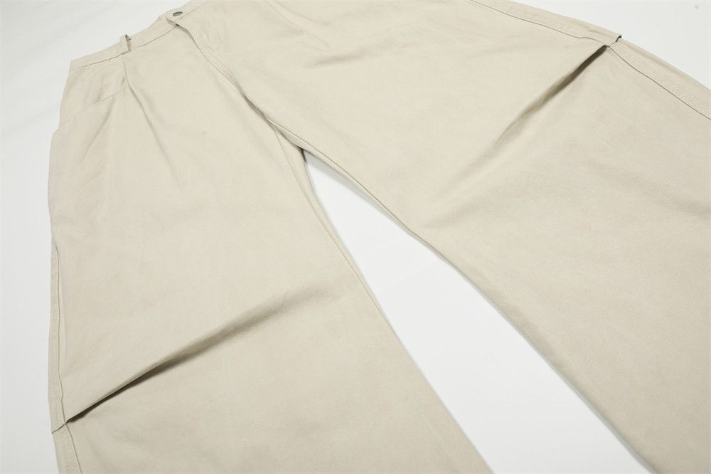 Vintage Men's American pleated loose wide-leg cargo machete trousers Size US 32 / EU 48 - 4 Thumbnail