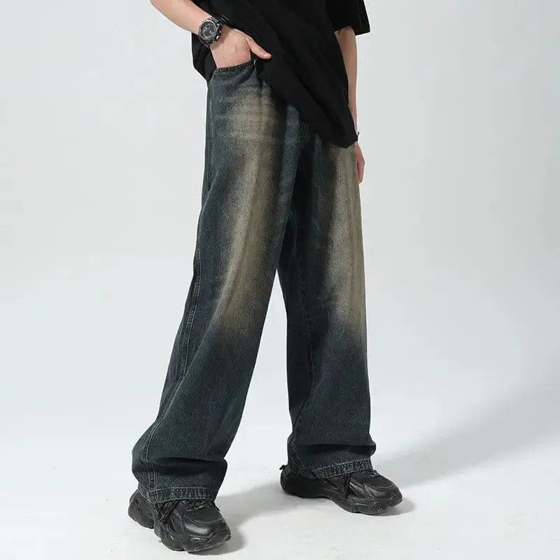 Japanese Brand Loose straight and wide leg jeans Size US 32 / EU 48 - 3 Thumbnail