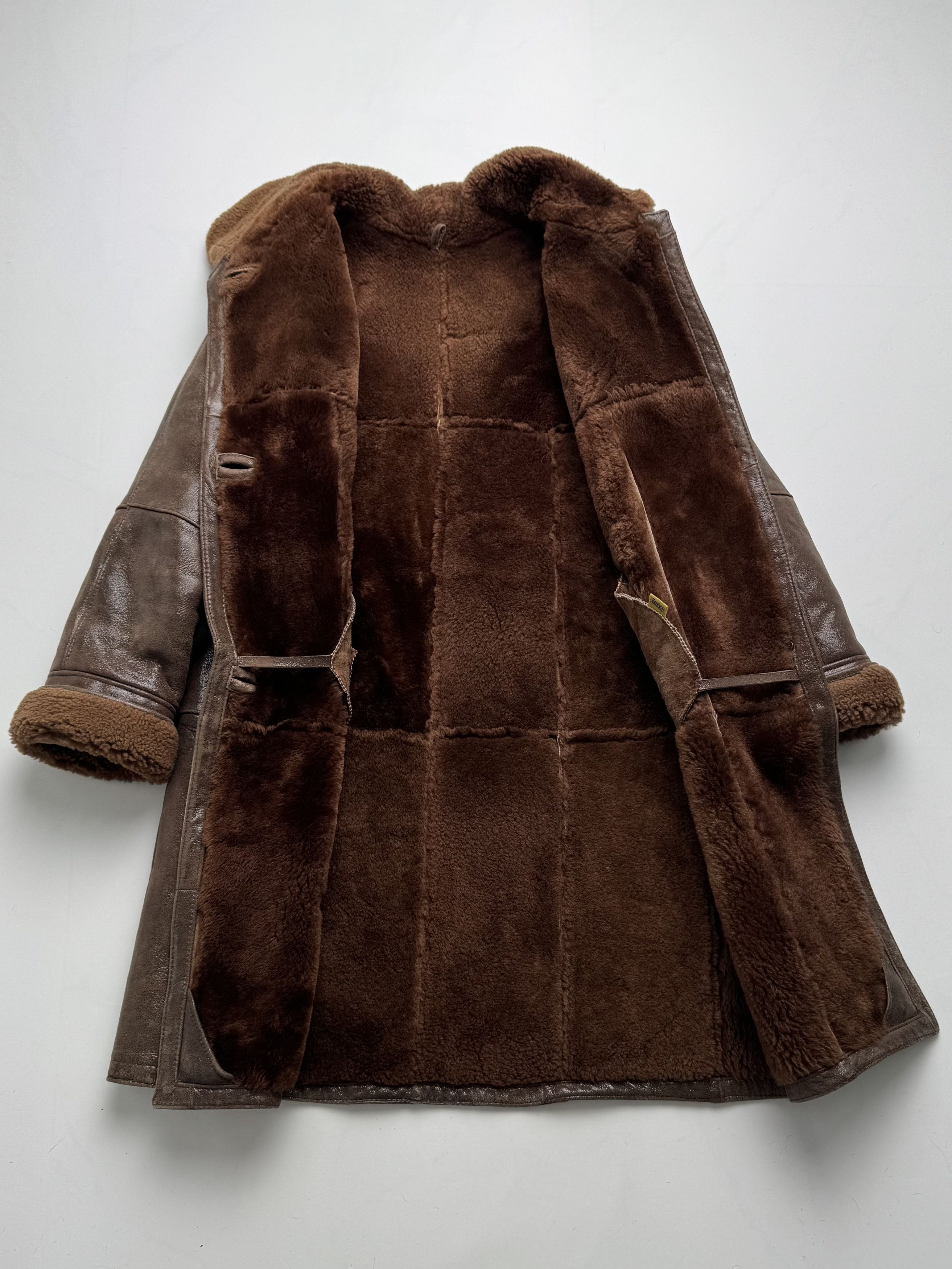Vintage Vintage Glittered Real Sheepskin Coat B8(V410)E2 Size XL / US 12-14 / IT 48-50 - 6 Thumbnail