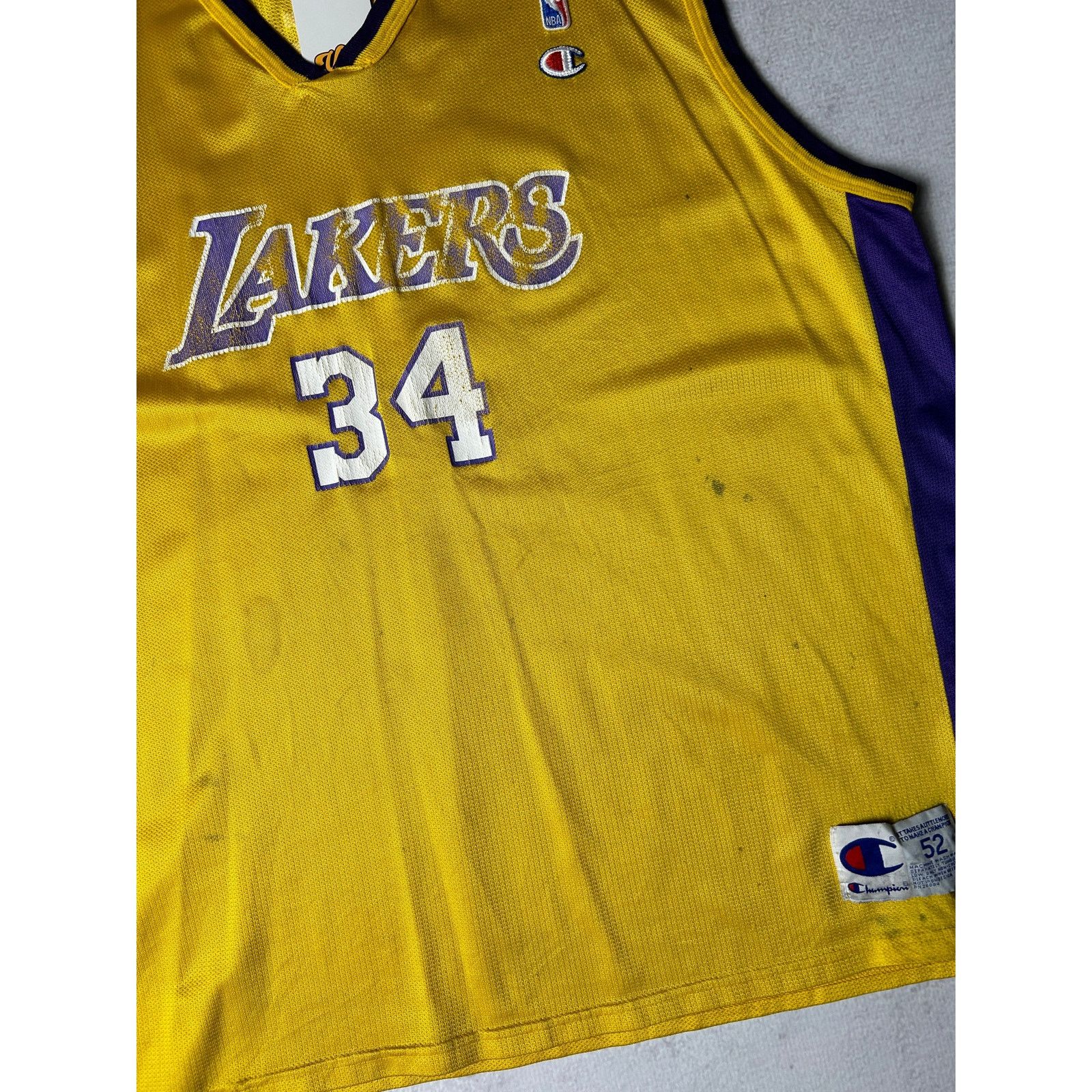 NBA Vintage 90s NBA Los Angeles Lakers O'Neal Jersey - Men's 2XL Size US M / EU 48-50 / 2 - 4 Thumbnail