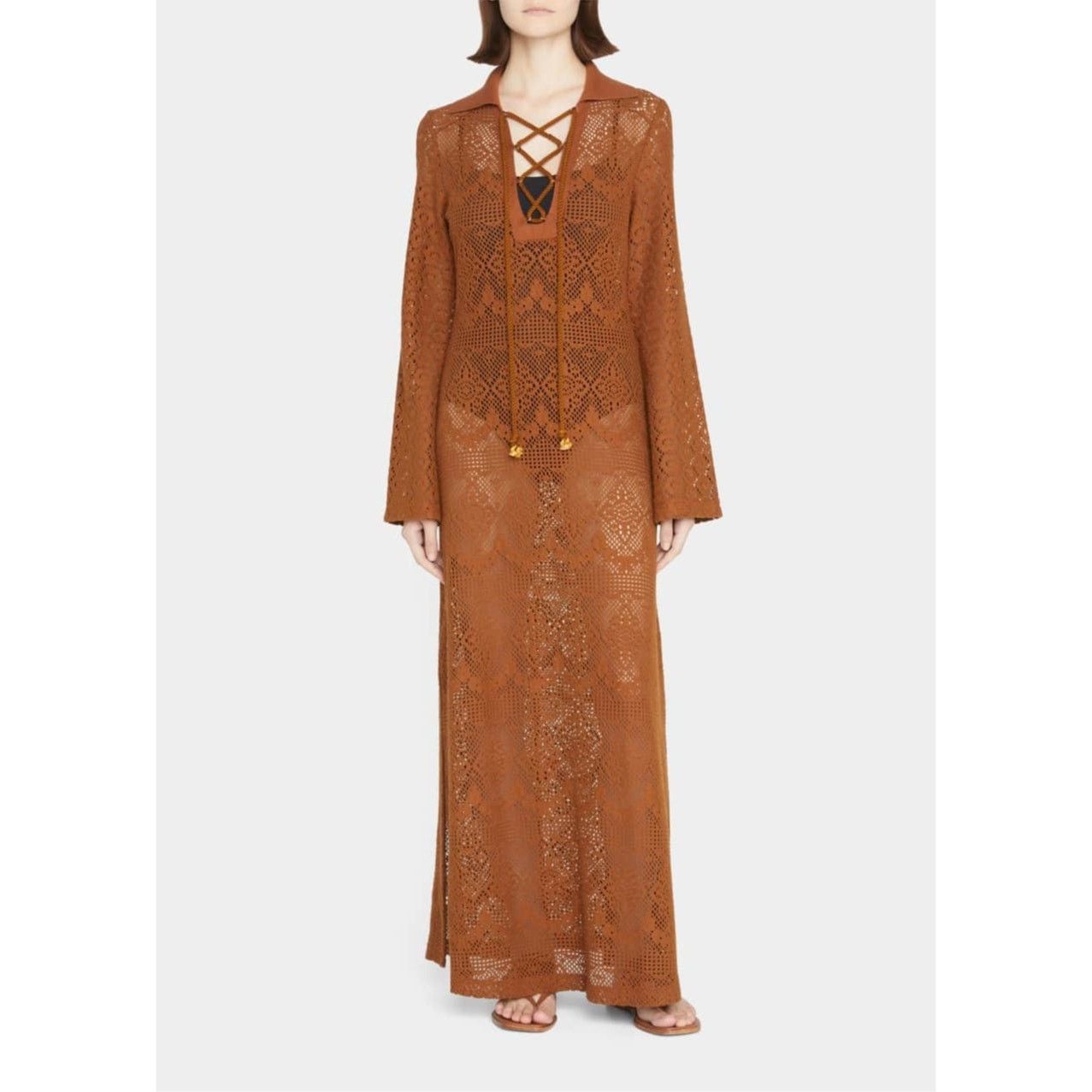 Jonathan Simkhai Jonathan Simkhai Swim Zariah Crochet Coverup Maxi Dress Size S / US 4 / IT 40 - 9 Thumbnail