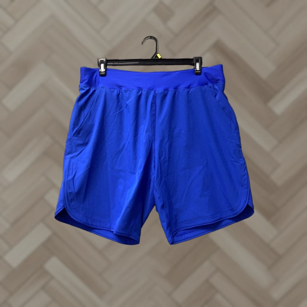 Lands' End Lands' End Women 16 Plus Shorts Swim Board 39x7 Lined Pocket Beach /140-13 Blue Polyester Spandex Size 38" / US 16 / IT 52 - 1 Thumbnail
