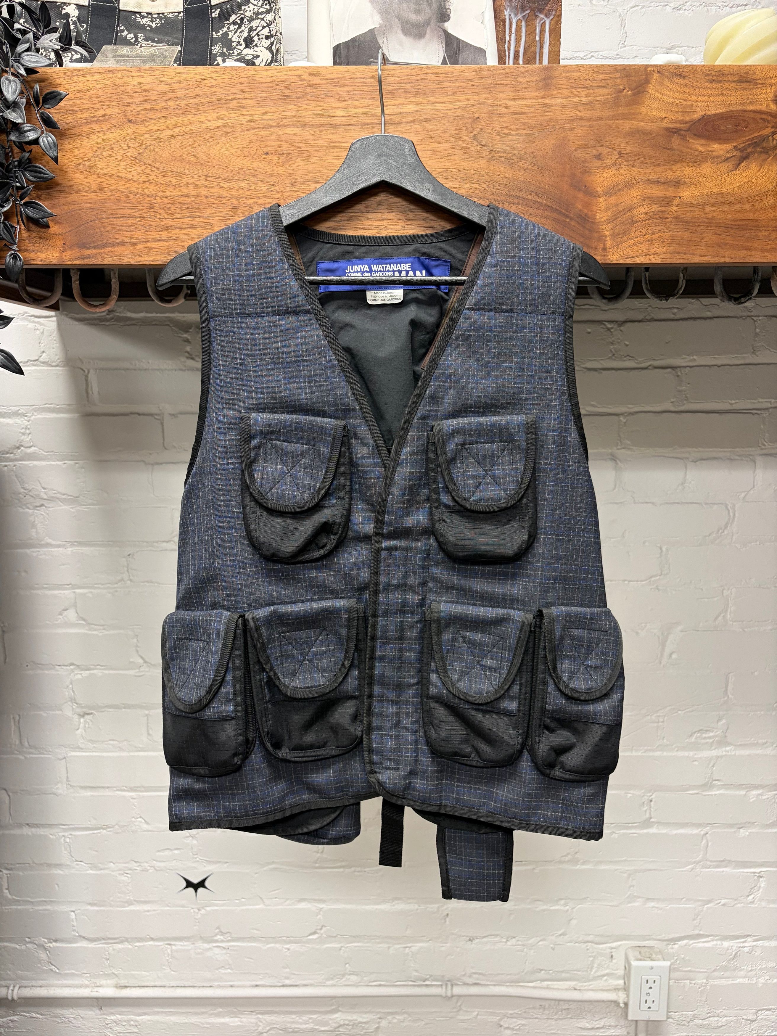 Junya Watanabe SS2019 Junya Watanabe Plaid Tactical Cargo Vest Size US M / EU 48-50 / 2 - 1 Thumbnail
