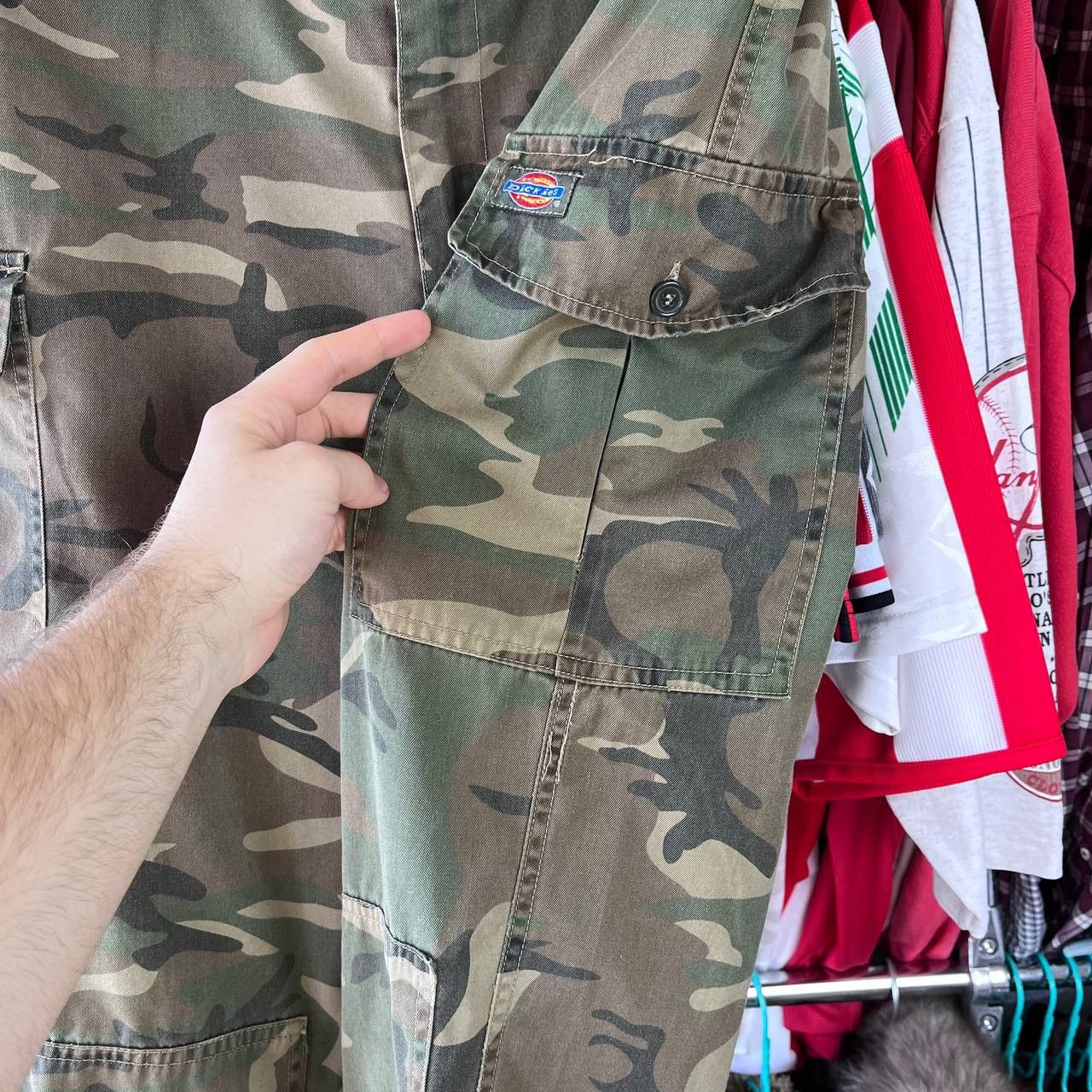Dickies × Vintage Dickies Military Camo Cargo Work Pants Double Knee Rap SK8 Size US 36 / EU 52 - 8 Thumbnail