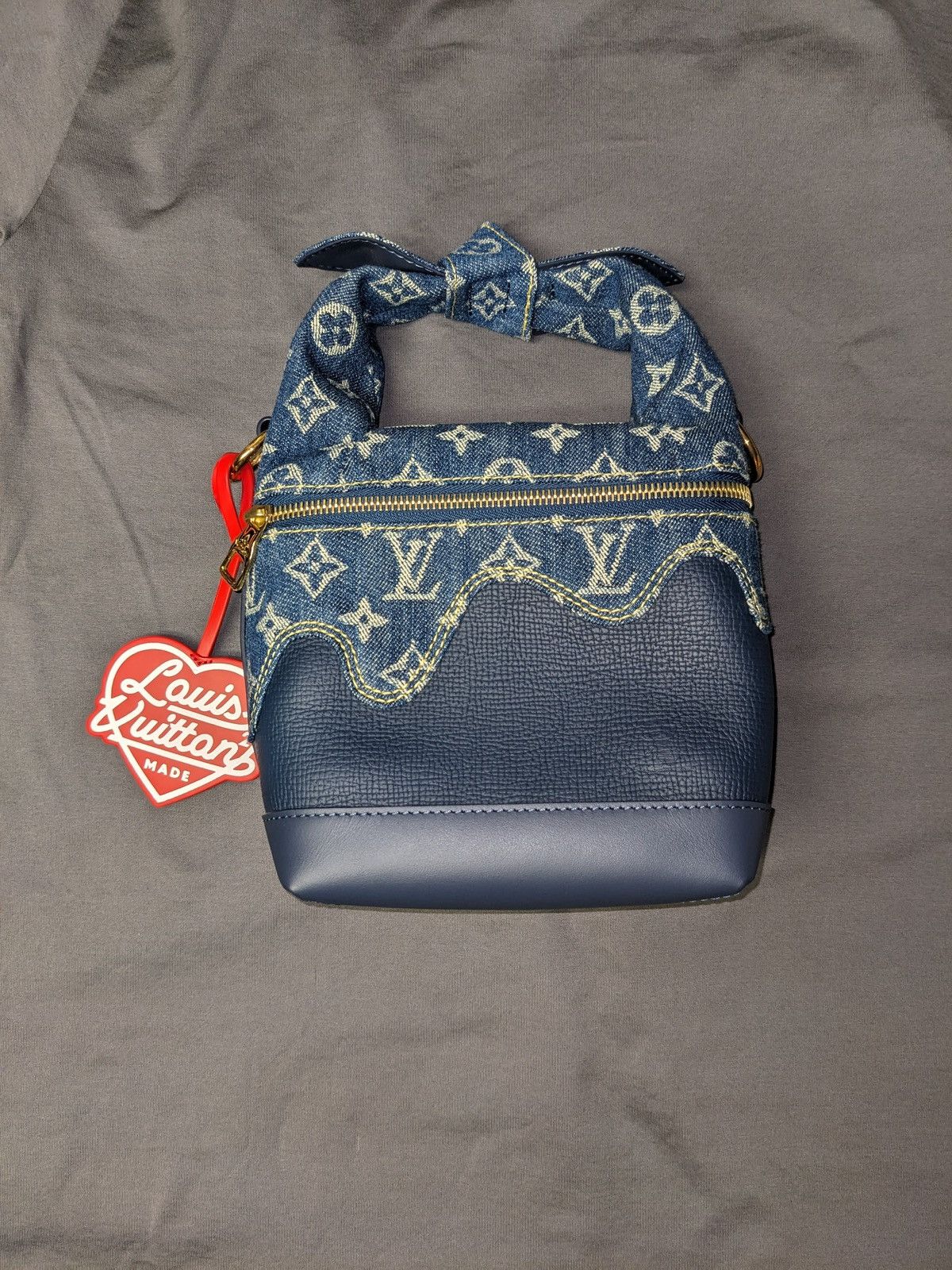 Louis Vuitton LOUIS VUITTON NIGO JAPANESE CRUISER HAND BAG DENIM MONOGRAM Size ONE SIZE - 3 Thumbnail