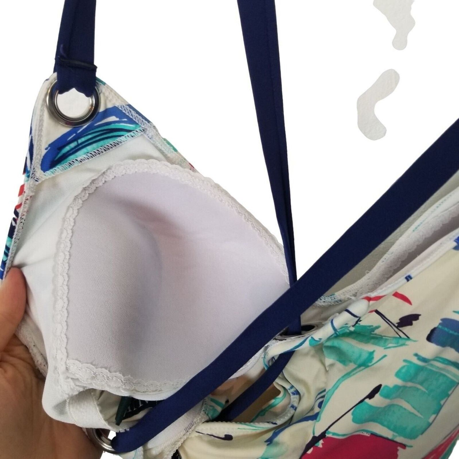 Lauren Ralph Lauren Lauren Ralph Lauren Womens Sailboat Print Bathing Suit Sz 16 Size ONE SIZE - 8 Thumbnail