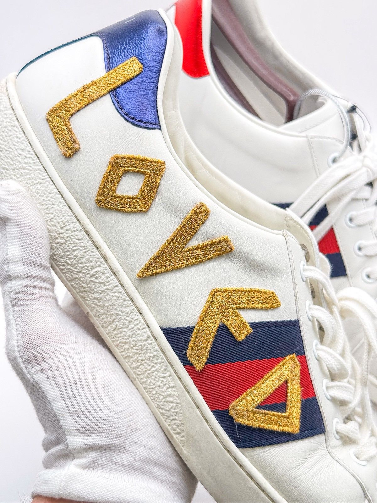 Gucci Gucci Ace Loved Limited Edition Sneakers Size US 12 / EU 45 - 5 Thumbnail