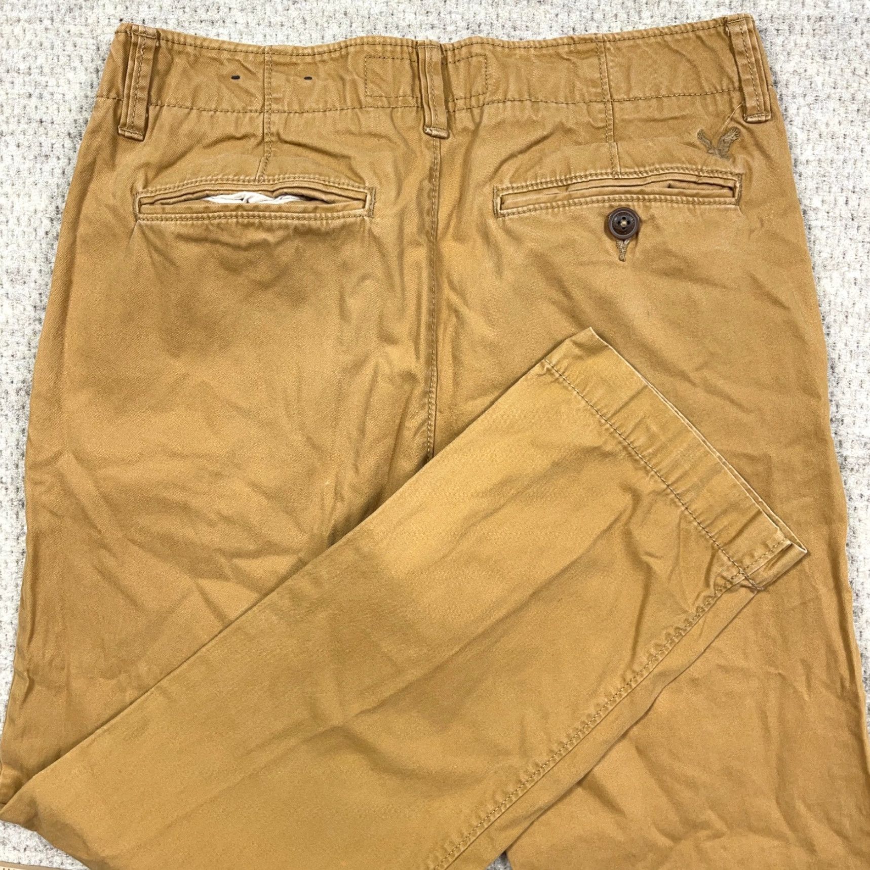 American Eagle Outfitters American Eagle Outfitters Pants Men 28x30 Khaki Brown Chino Original Straight Dress Slacks Mens Size US 28 / EU 44 - 3 Thumbnail