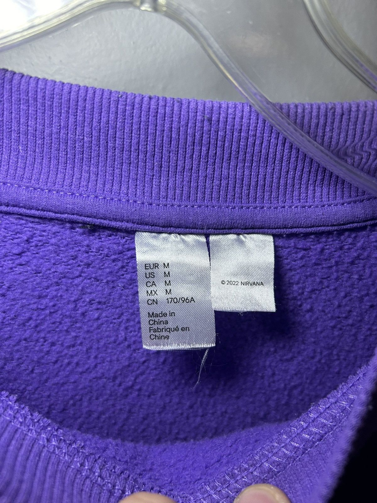 Nirvana Nirvana “In Utero” angel purple crewneck sweatshirt Size US L / EU 52-54 / 3 - 3 Thumbnail