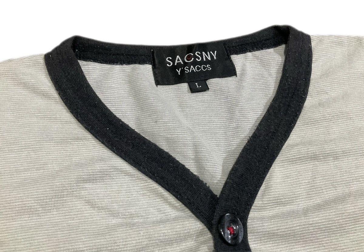 Y's × Yohji Yamamoto 🔥Vintage Sacsny Y’saccs Yohji Yamamoto Henley Shirt Size US L / EU 52-54 / 3 - 5 Thumbnail