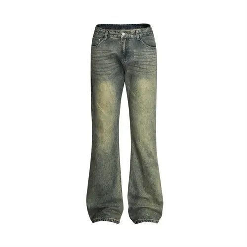 VIBE Punk washed distressed vintage men's bootcut jeans Size US 32 / EU 48 - 1 Thumbnail