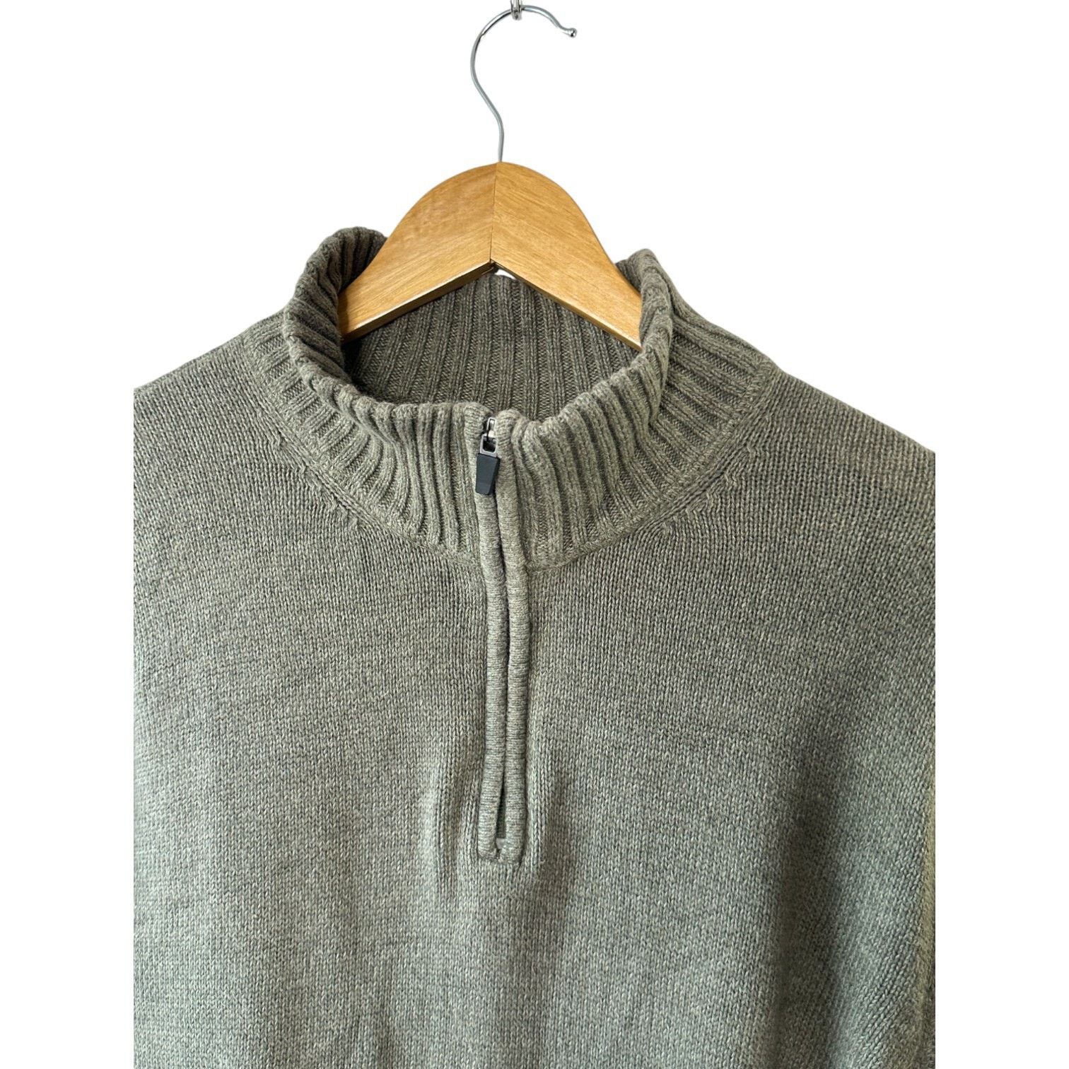 Eddie Bauer Eddie Bauer Green 1/4 Zip Medium Weight Knit Sweater Men's L Size US L / EU 52-54 / 3 - 4 Thumbnail