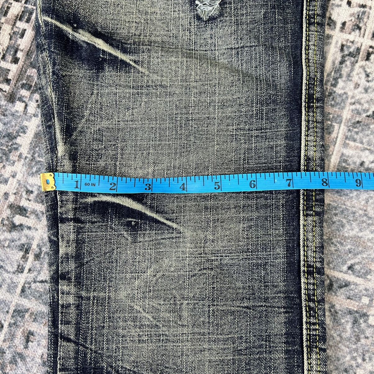 14th Addiction Flared Distressed Faded Wash Black Erown Jeans Size US 31 - 22 Thumbnail