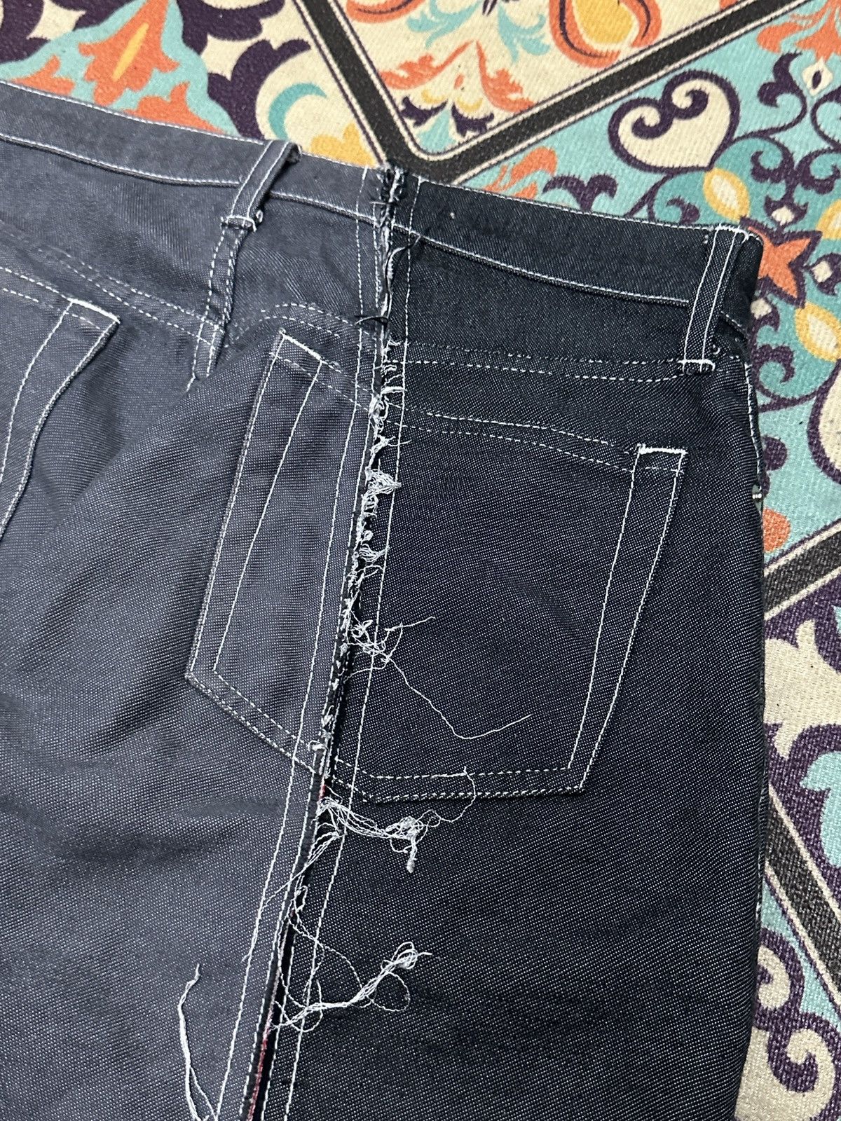 Comme des Garcons Homme Plus SS06 Comme des Garcons Reconstructed Hybrid Denim Pant Size US 30 / EU 46 - 23 Thumbnail