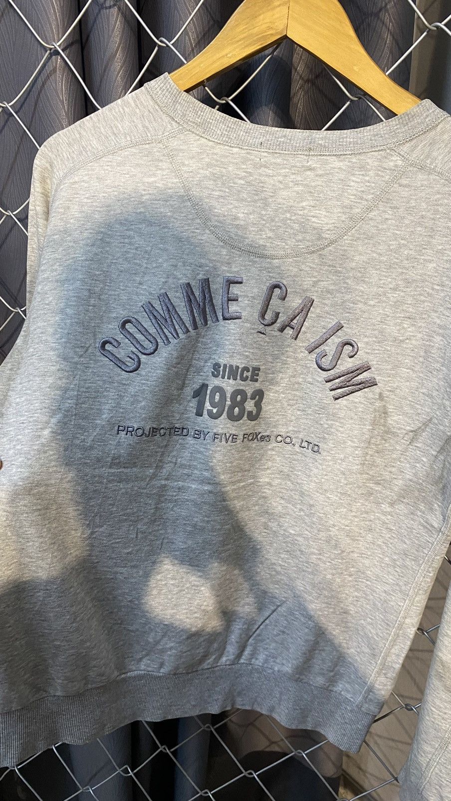Comme Ca Ism × Designer × Japanese Brand COMME CA ISM EMBROIDERY SWEATSHIRT MEDIUM GREY Size M / US 6-8 / IT 42-44 - 3 Thumbnail