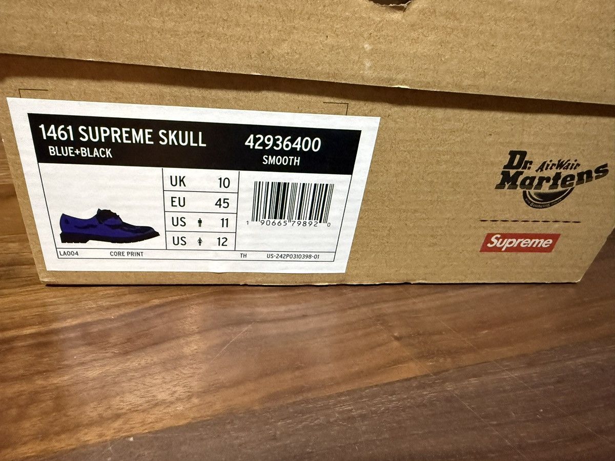 Dr. Martens × Supreme SUPREME®/DR. MARTENS® 1461 3-EYE SHOE Royal Skull FW25 11 Size US 11 / EU 44 - 9 Thumbnail
