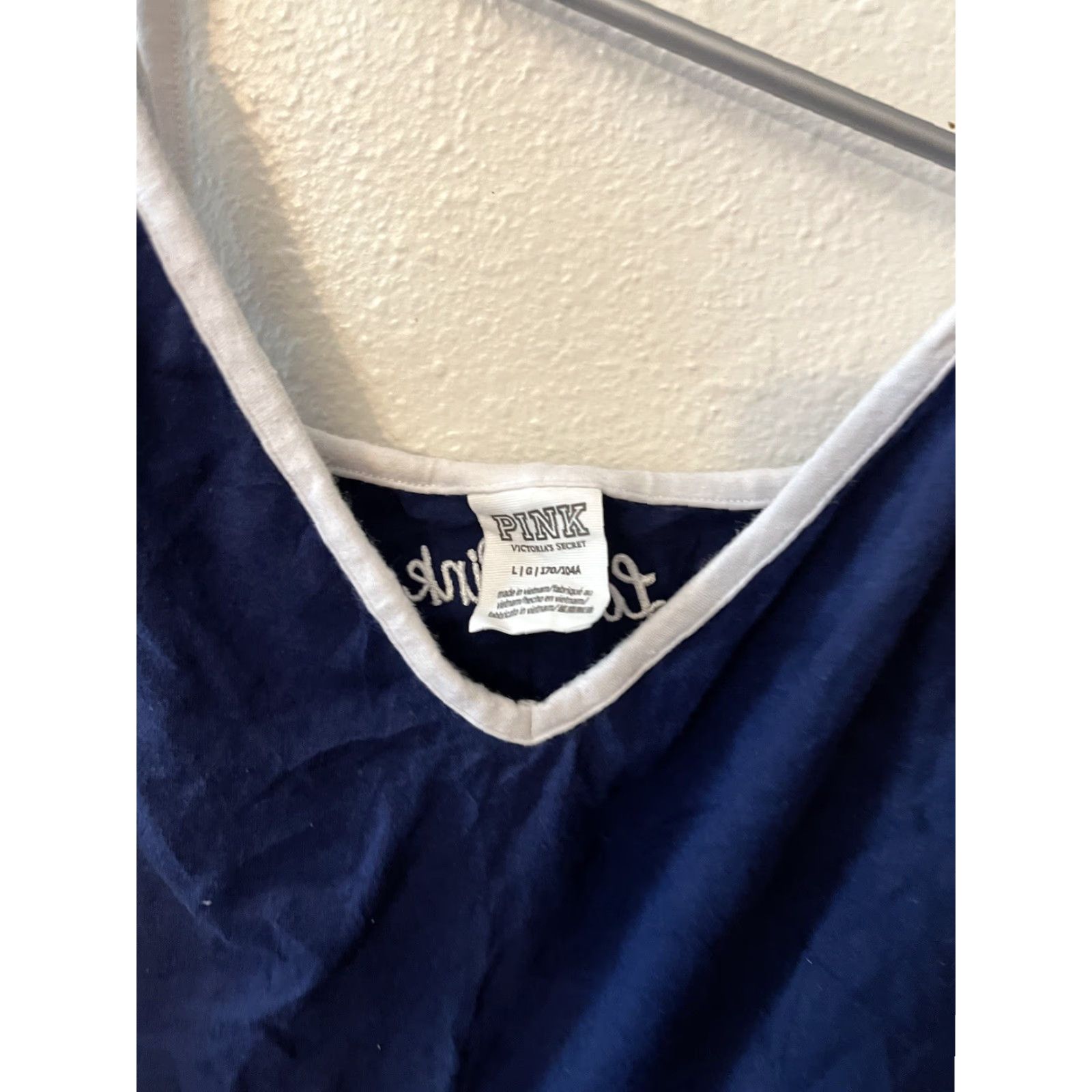 Pinko PINK Victoria’s Secret Blue / White Tank Bodysuit Size Large Size L / US 10 / IT 46 - 2 Thumbnail