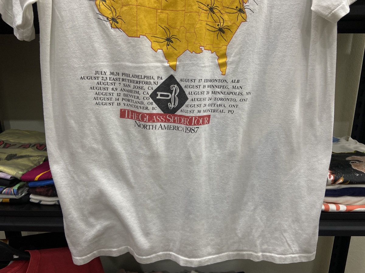 Band Tees × Vintage Vintage 1988s David Bowie tour Rock Band TShirt Size US XL / EU 56 / 4 - 10 Thumbnail
