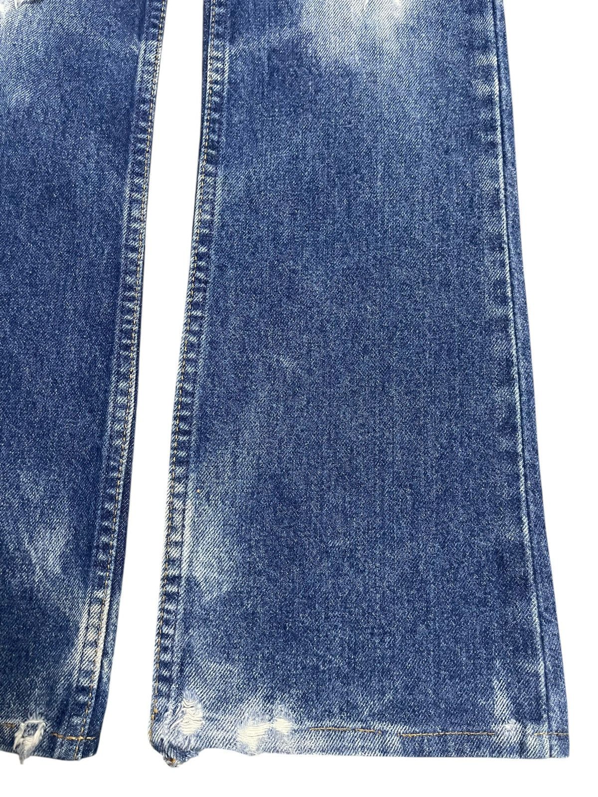 Levi's Vintage 80s Levis 517 Blue Wash Distressed Bootcut Jeans Size US 28 / EU 44 - 9 Thumbnail