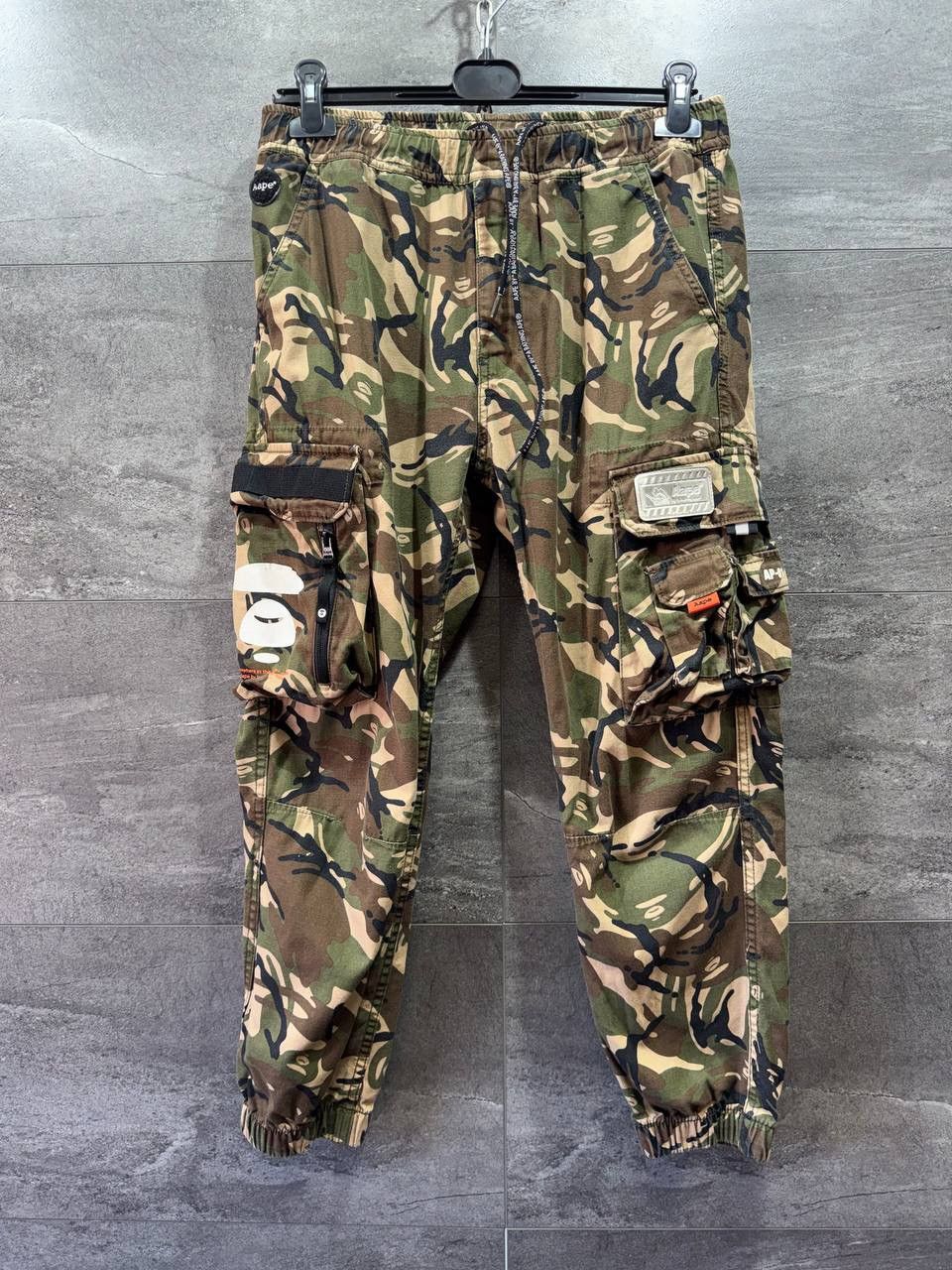 Aape Aape By A Bathing Ape Camo Men’s Trousers Cargo Pants Size US 34 / EU 50 - 1 Thumbnail