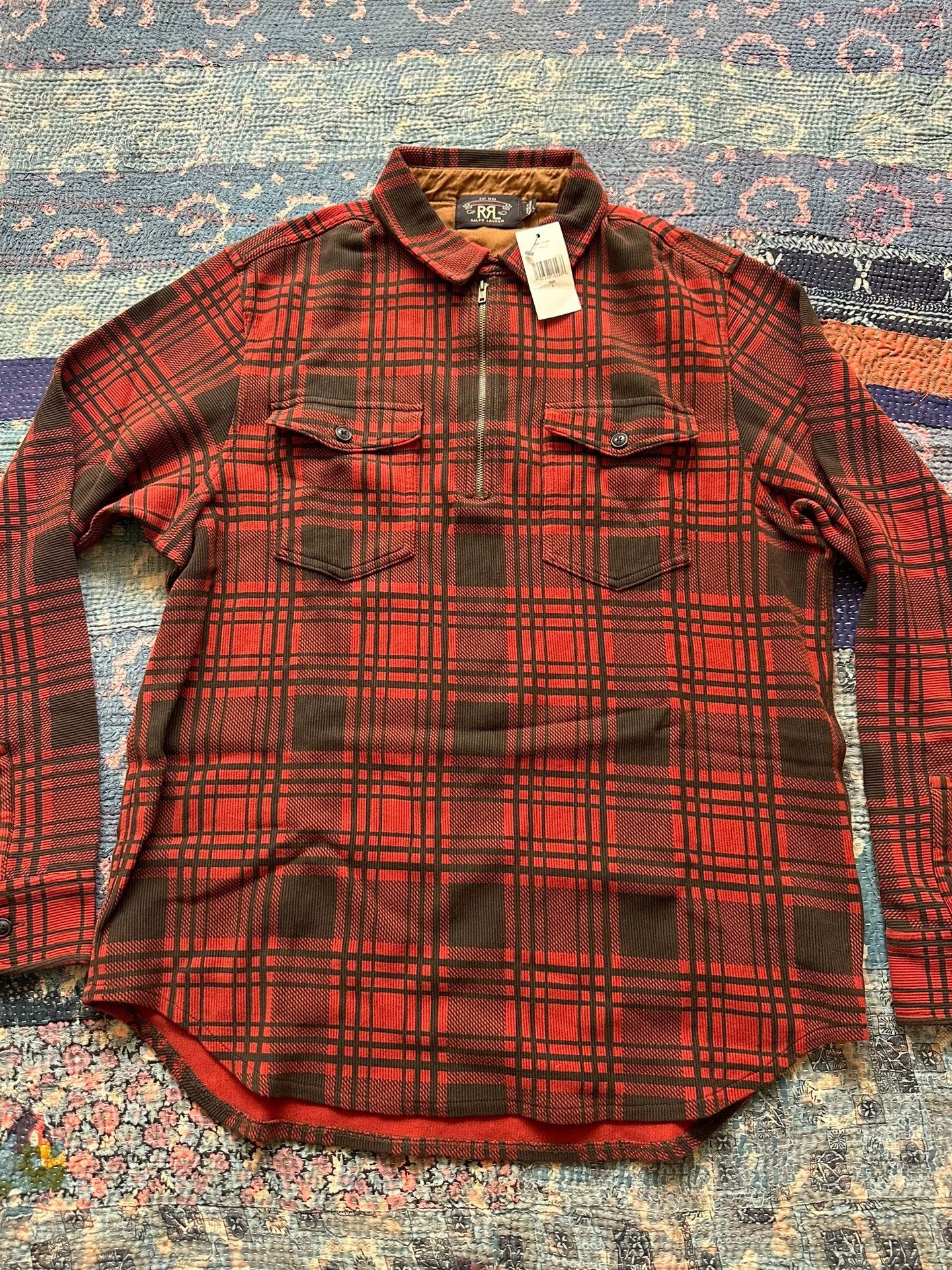 RRL Ralph Lauren RRL Red-Black Plaid Shirt L Size US L / EU 52-54 / 3 - 1 Thumbnail