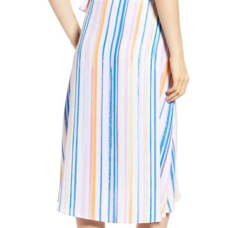 BP bp Nordstrom white rainbow midi skirt extra small MSRP 59 Grailed