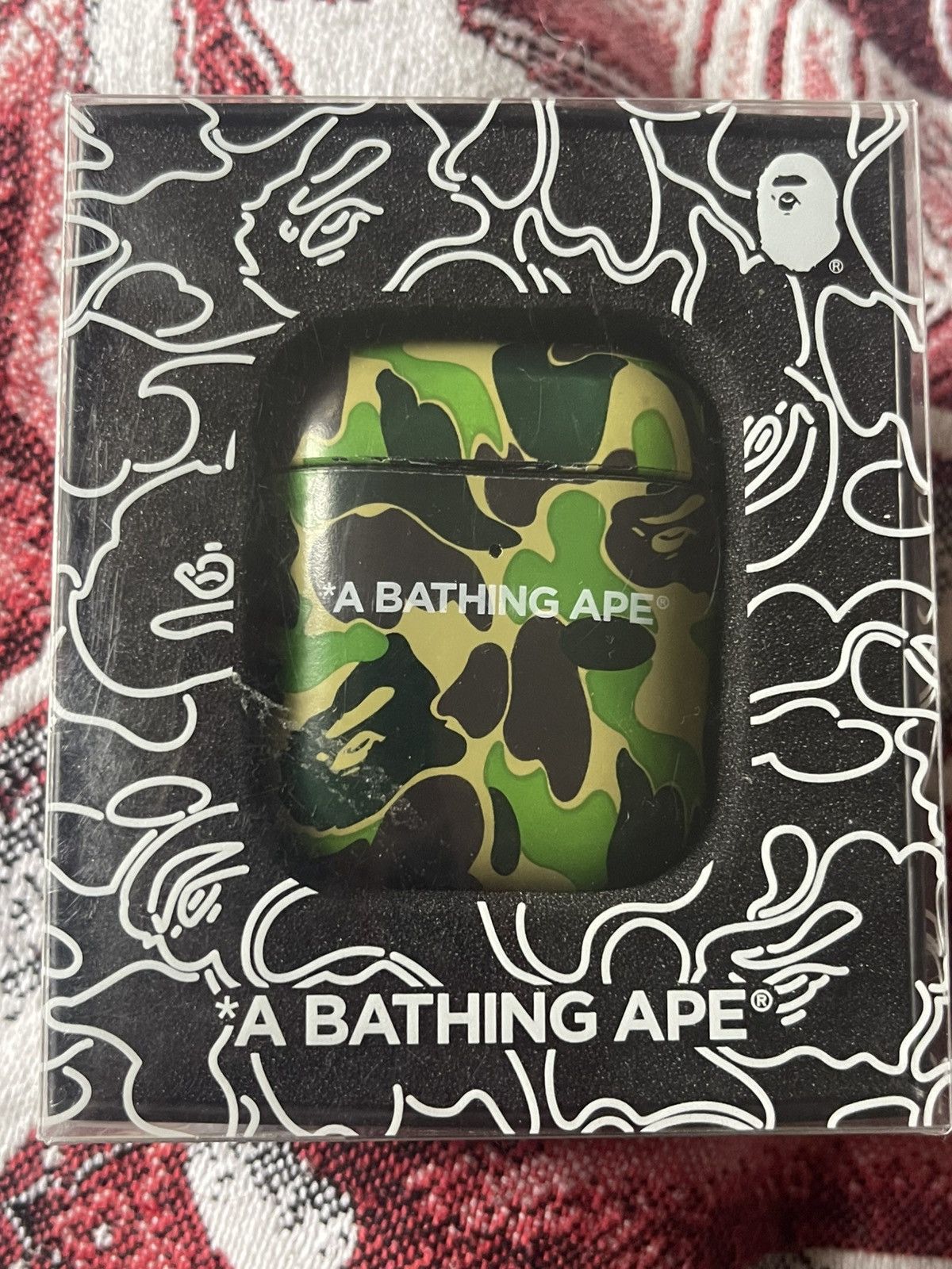 Bape BAPE ABC Camo Green Airpods Case Size ONE SIZE - 1 Thumbnail