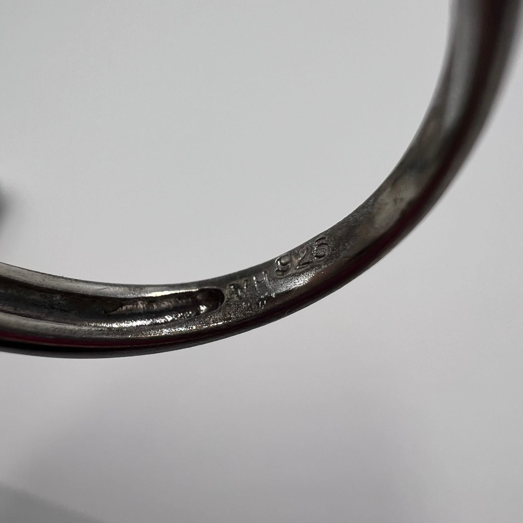 Sterling Silver Vintage Sterling Silver 925 Ring Size Marked ,7.5 US Size ONE SIZE - 8 Thumbnail