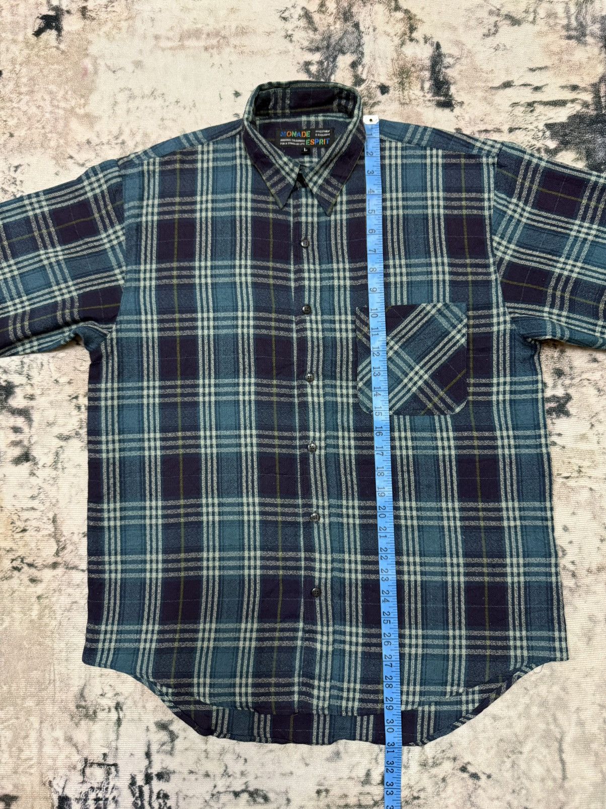 Esprit × Japanese Brand × Vintage Vintage Monade Esprit Chekered Flannel Button Up Shirt Size US L / EU 52-54 / 3 - 13 Thumbnail