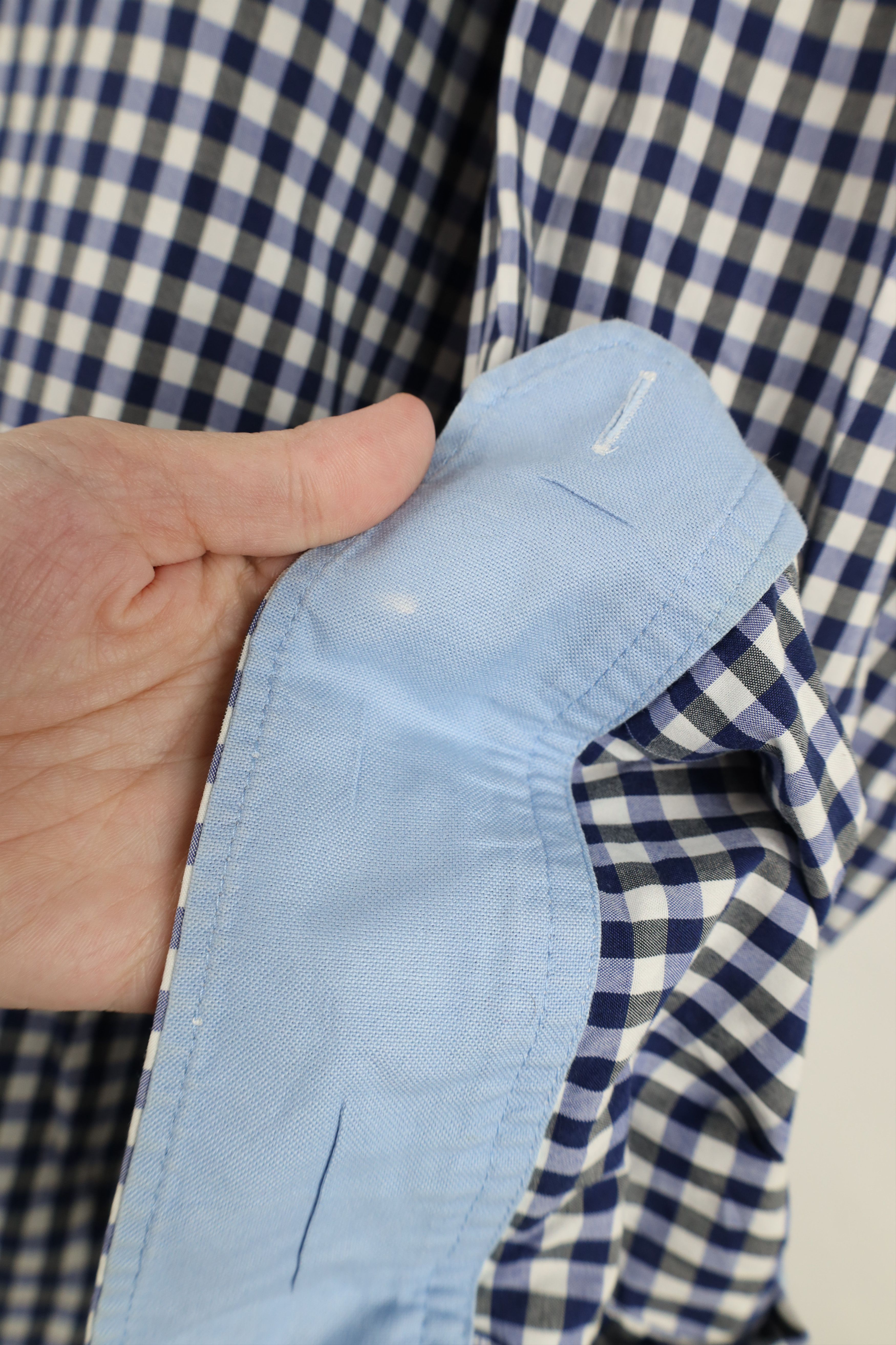 Banana Republic Banana Republic Wash Camden Fit Collared Button Shirt Plaid Size US XL / EU 56 / 4 - 9 Thumbnail