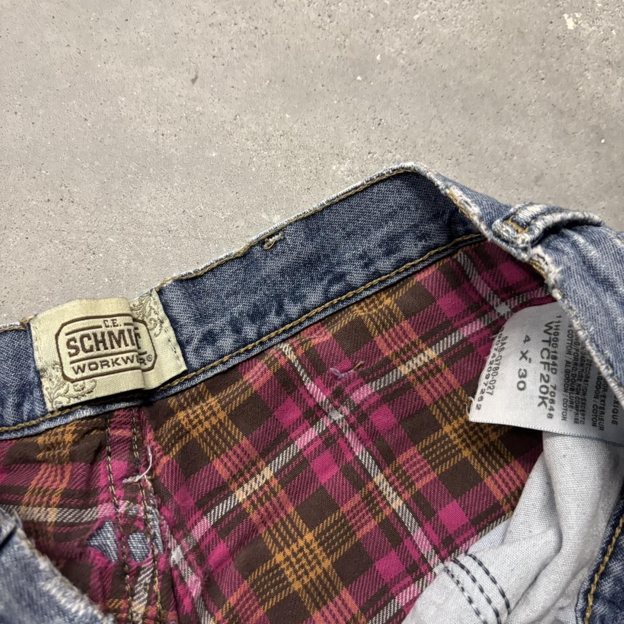 Japanese Brand × Vintage Crazy Vintage Y2K/2000s Grunge Medium Wash Insulated Distressed Denim Jeans! Size US 27 - 8 Thumbnail