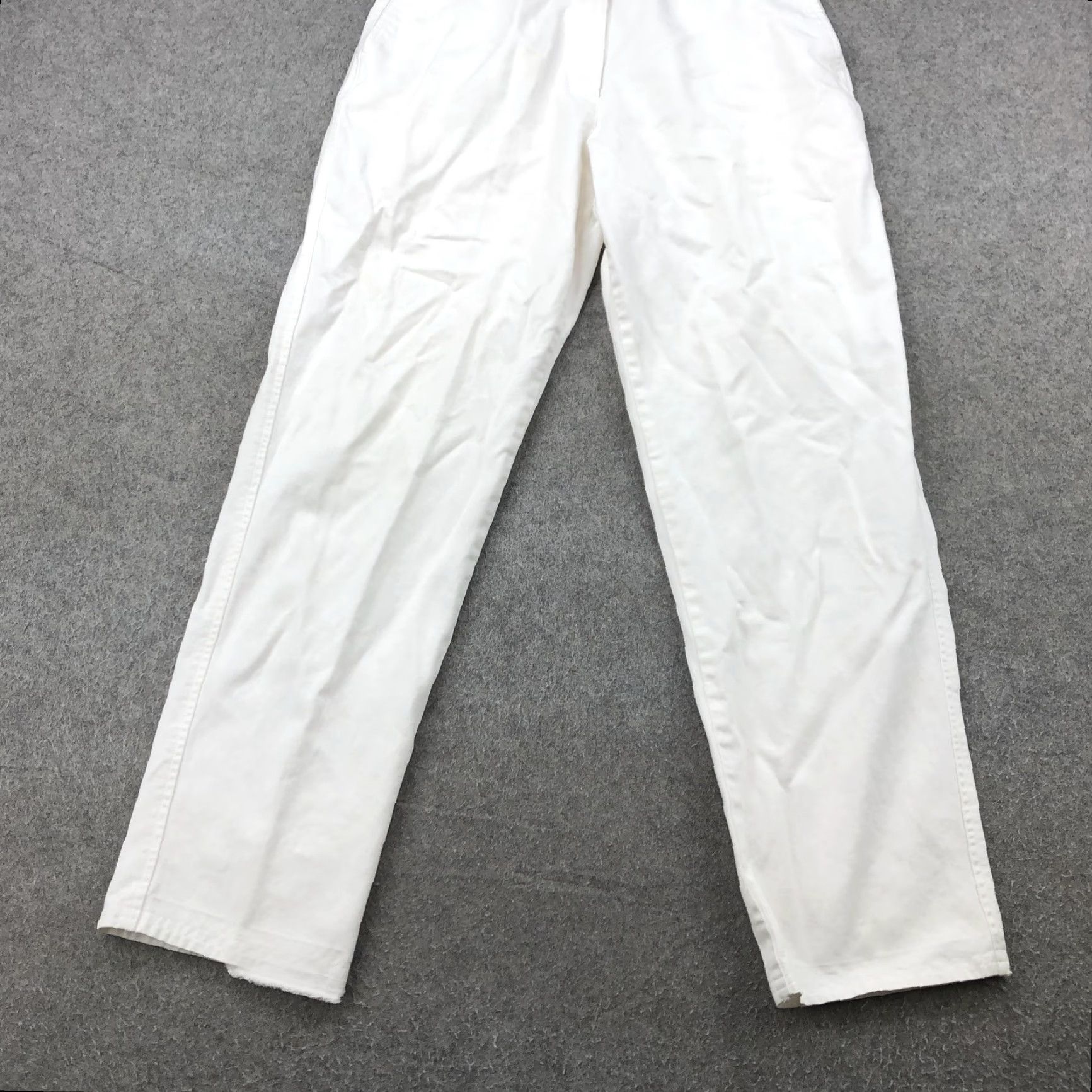 Tommy Hilfiger VINTAGE Tommy Hilfiger Pants Womens 10 White Straight Leg Casual Preppy Logo 90s Womens Size 32" / US 10 / IT 46 - 2 Thumbnail