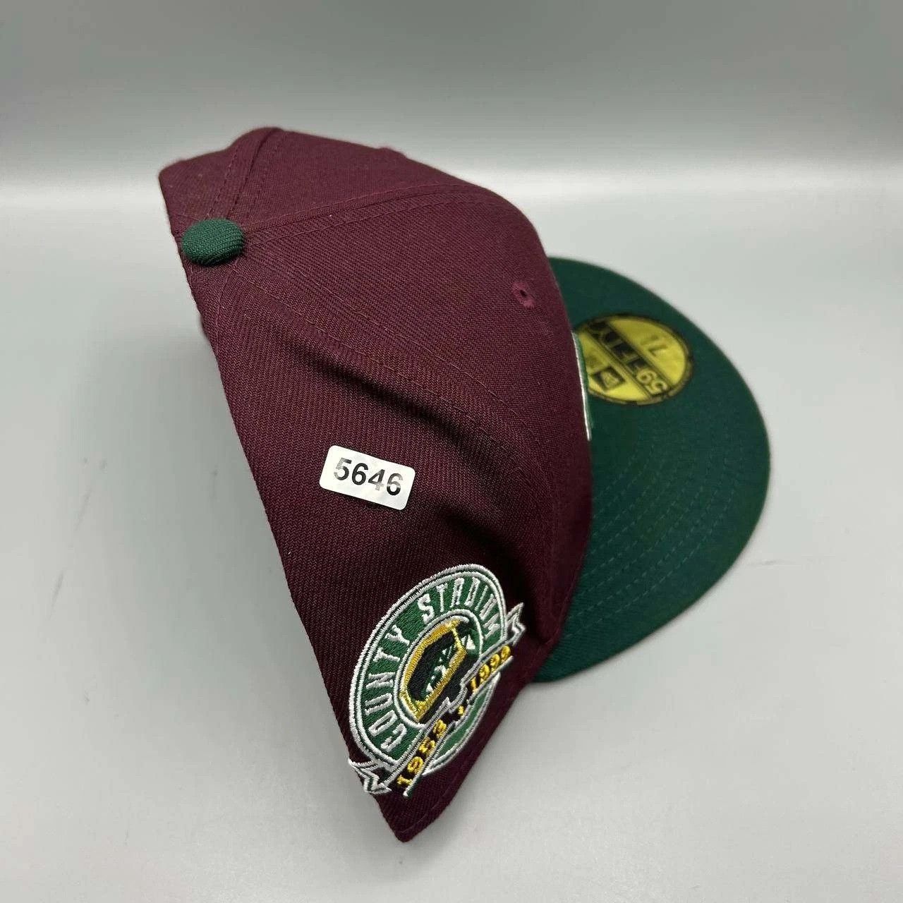 New Era Milwaukee Brewers Hat Men 7 7/8 Red Green MLB Fitted Cap New Size ONE SIZE - 9 Thumbnail