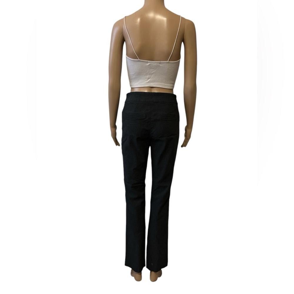 Designer Reitmans dark grey Women's black pull-on pants Size 30" / US 8 / IT 44 - 4 Thumbnail