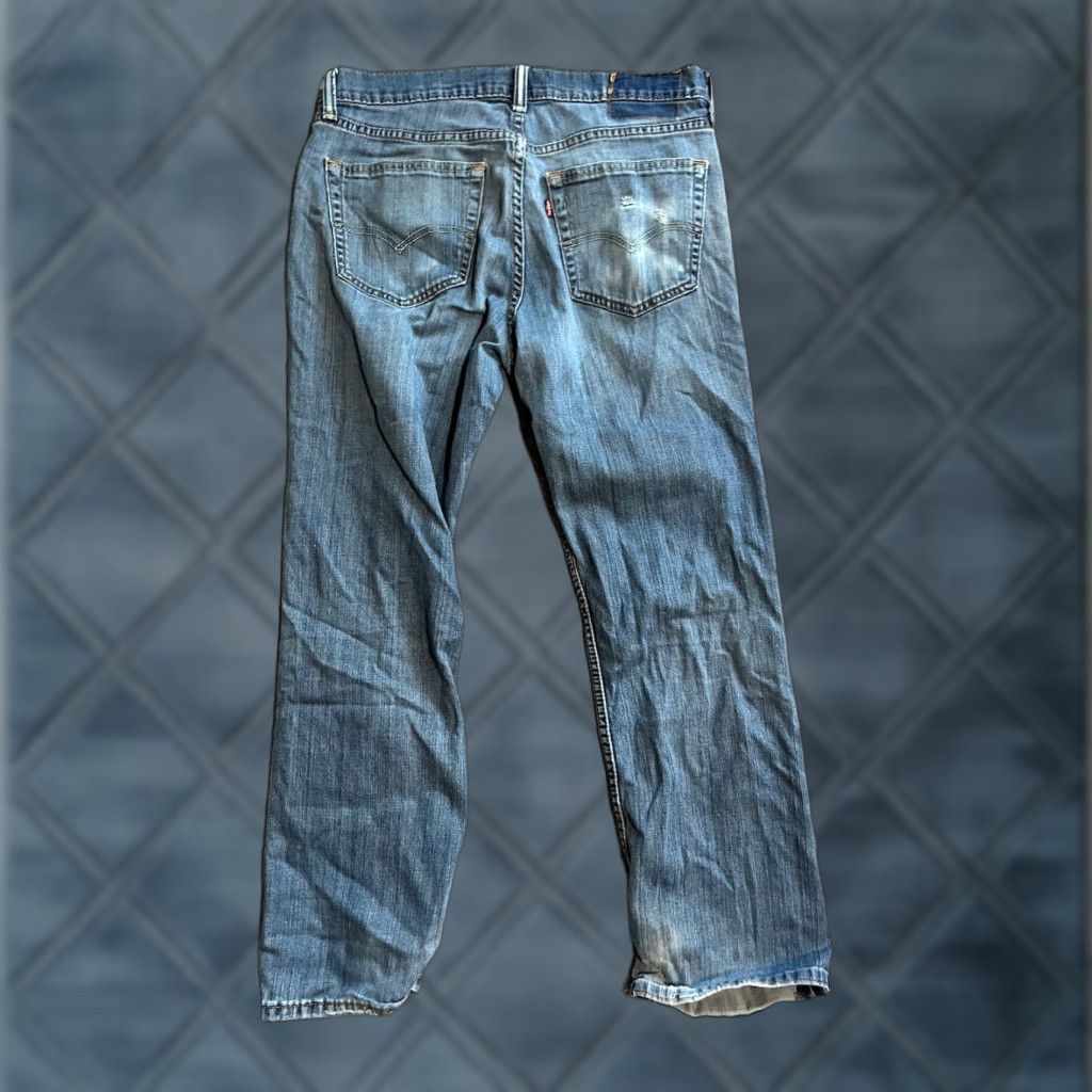 Levi's Men's Levi's 514 Slim Straight Jeans Blue Denim 32x30 Mid Wash 90s Style Size US 32 / EU 48 - 1 Thumbnail