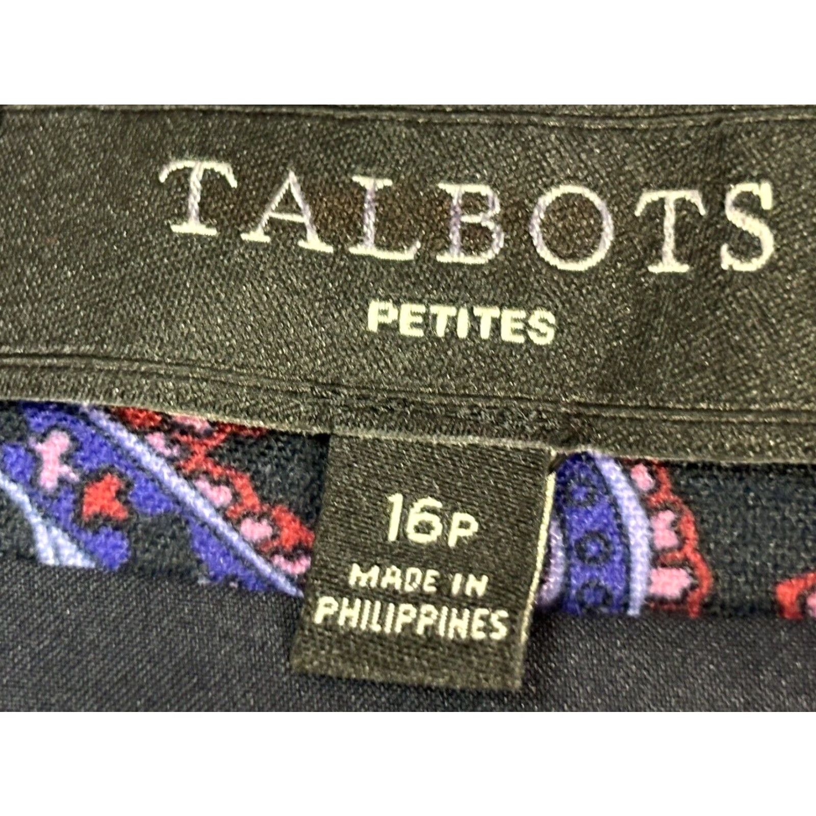 Talbots Talbots Purple Paisley Pencil Skirt Petites 16P Career Womens Size 38" / US 16 / IT 52 - 4 Thumbnail